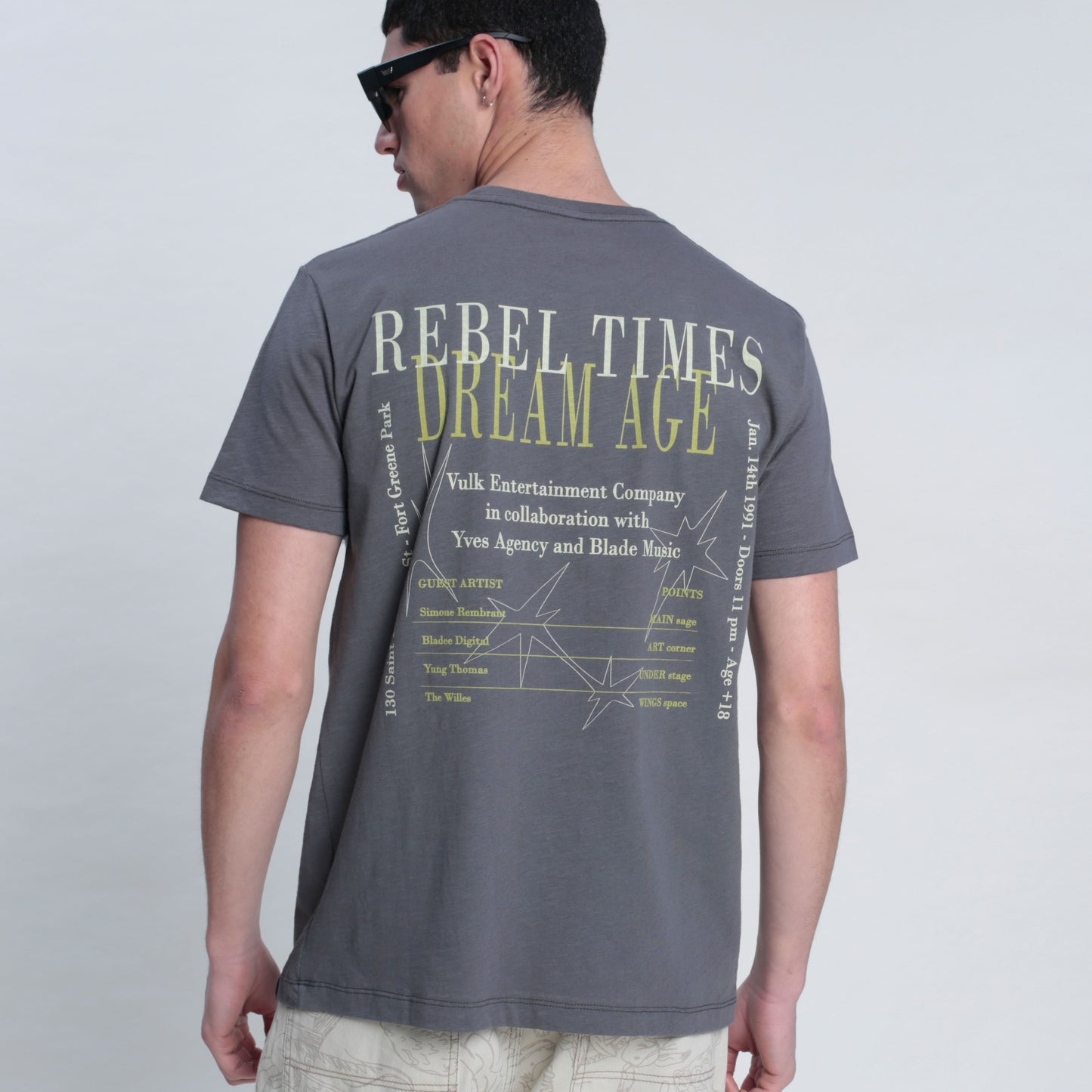 Remera Mc Vulk Rebel Tee Grey