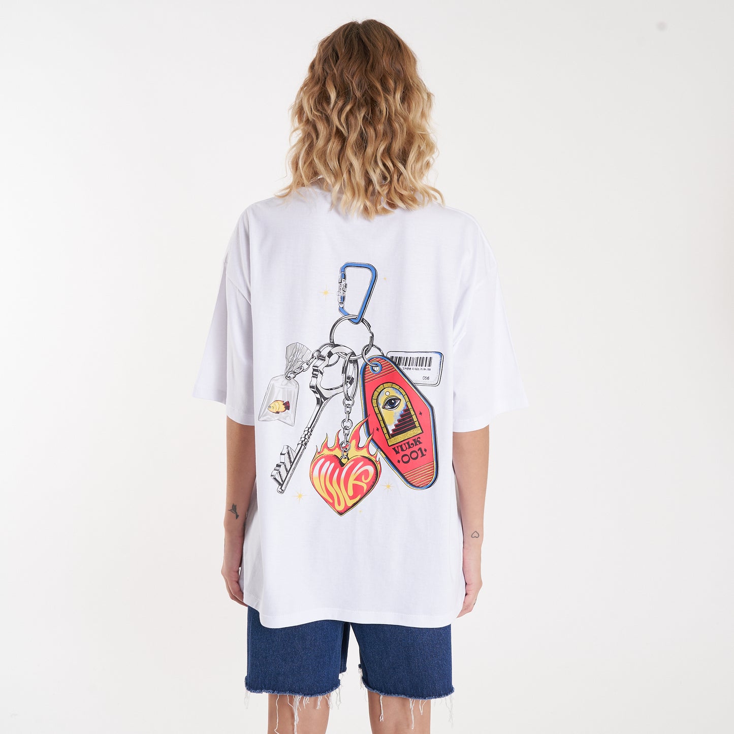 Remera Mc Vulk Keychain Tee White
