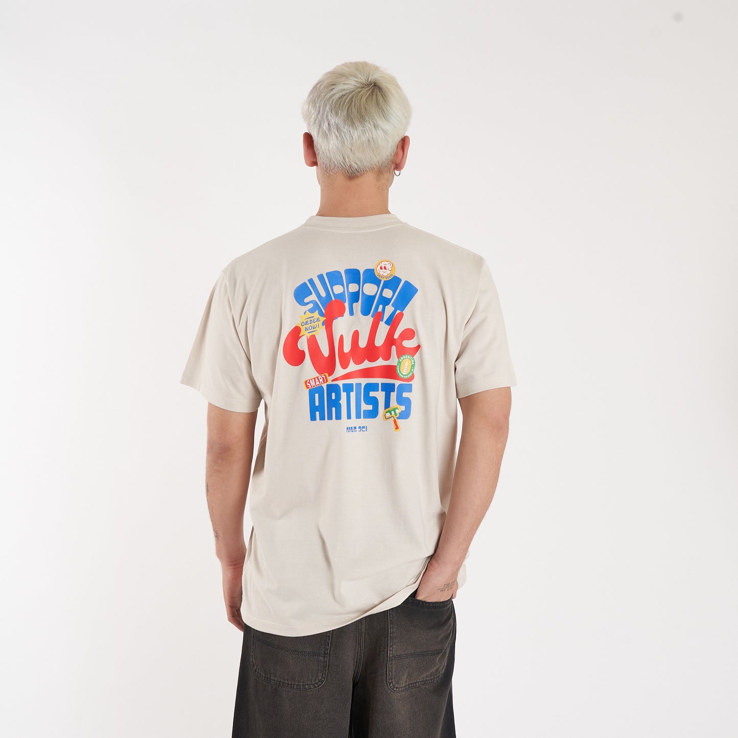 Remera Mc Vulk Support Tee Cream