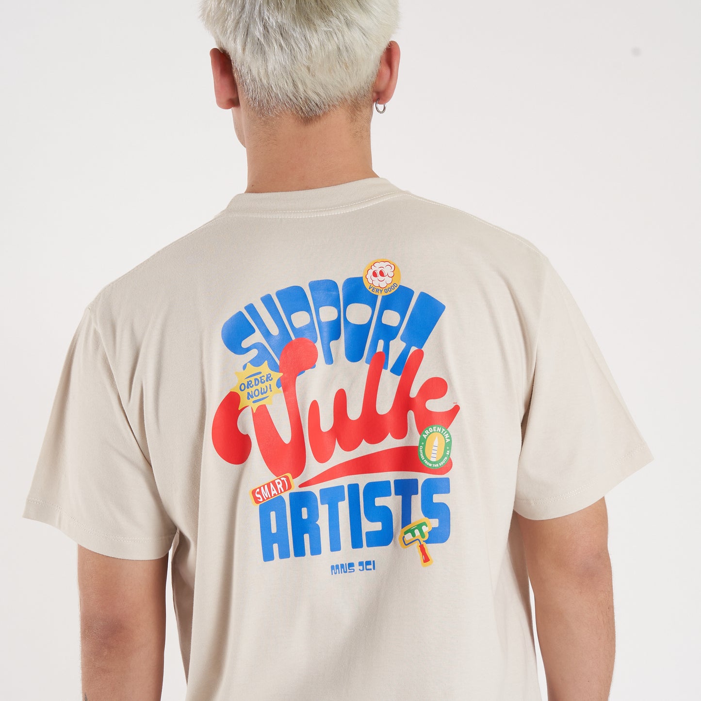 Remera Mc Vulk Support Tee Cream