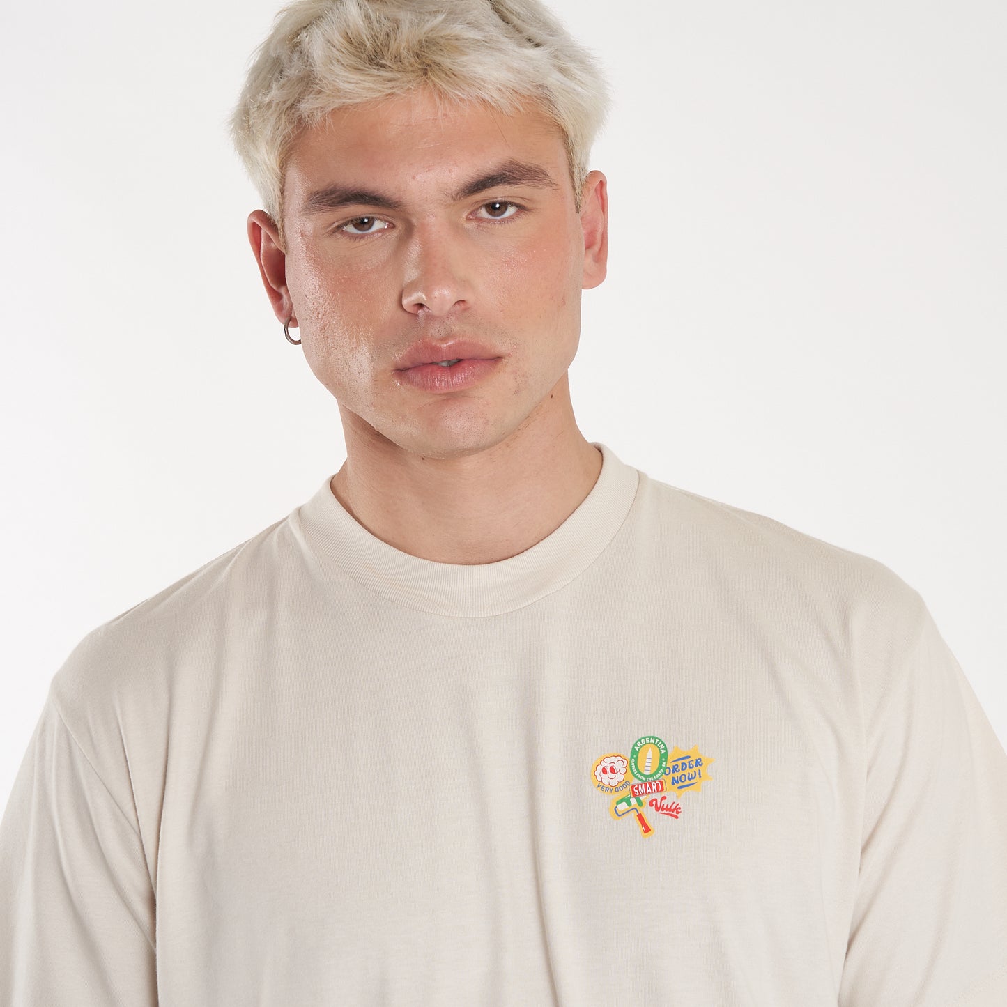 Remera Mc Vulk Support Tee Cream