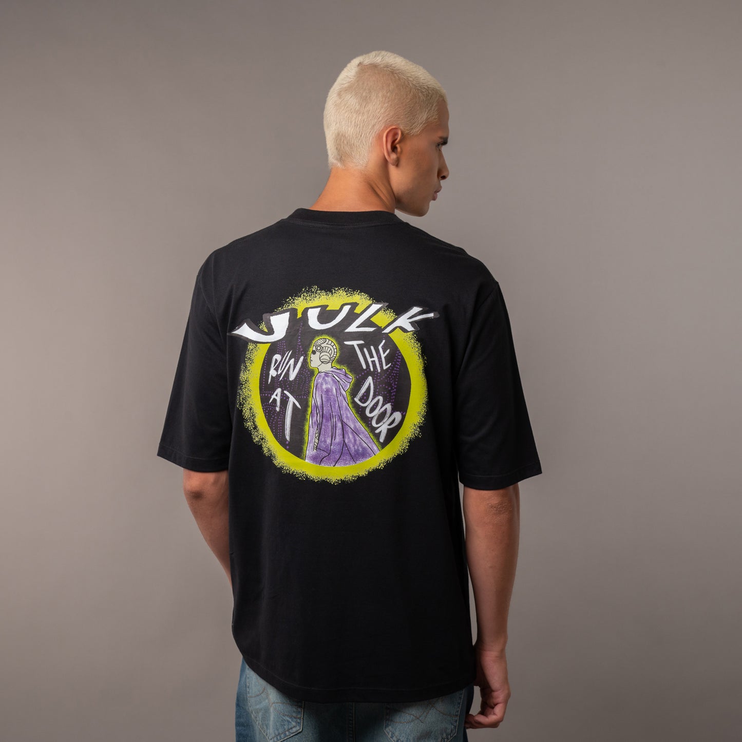 Remera Vulk Strokes Black