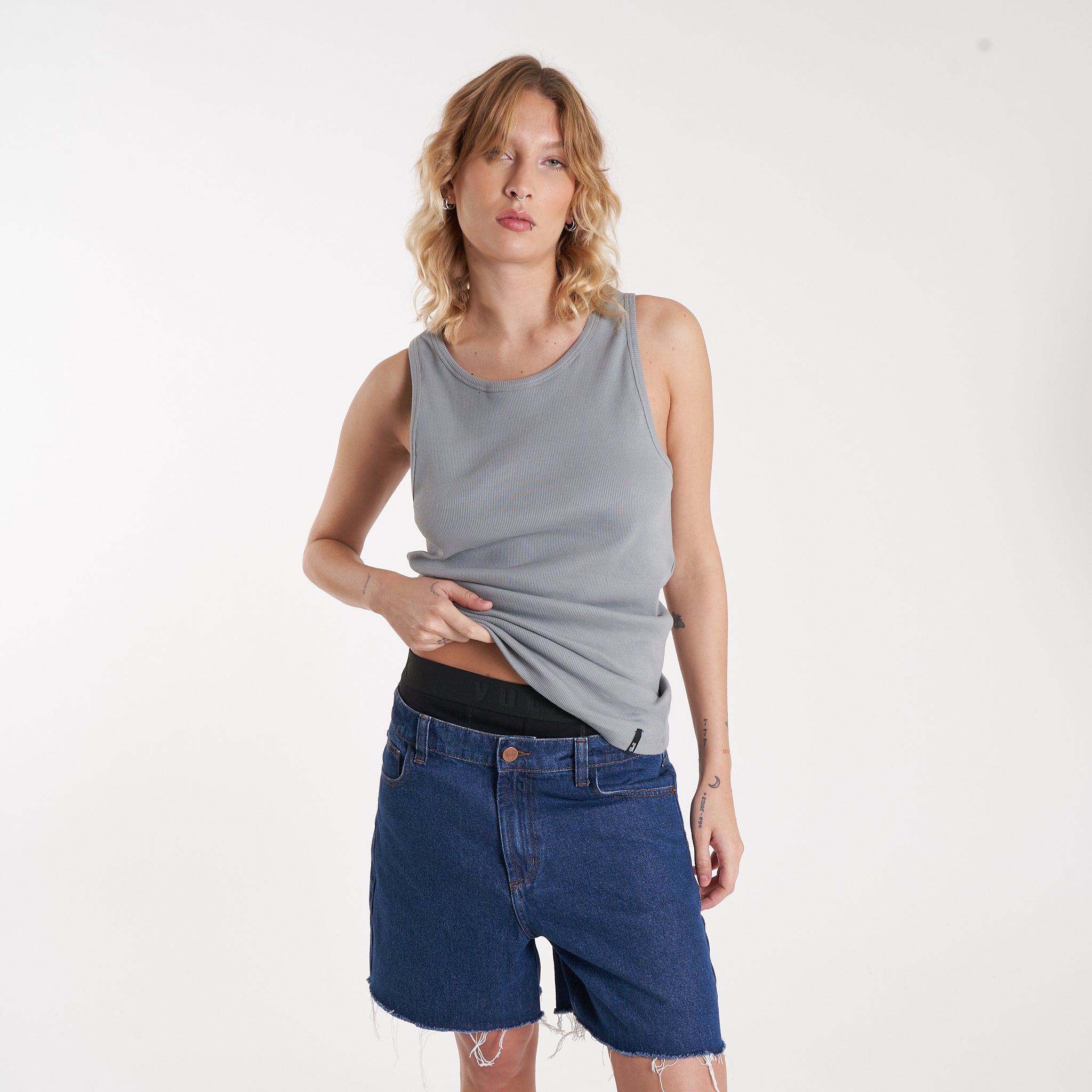 Musculosa Vulk Geri Muscle Grey