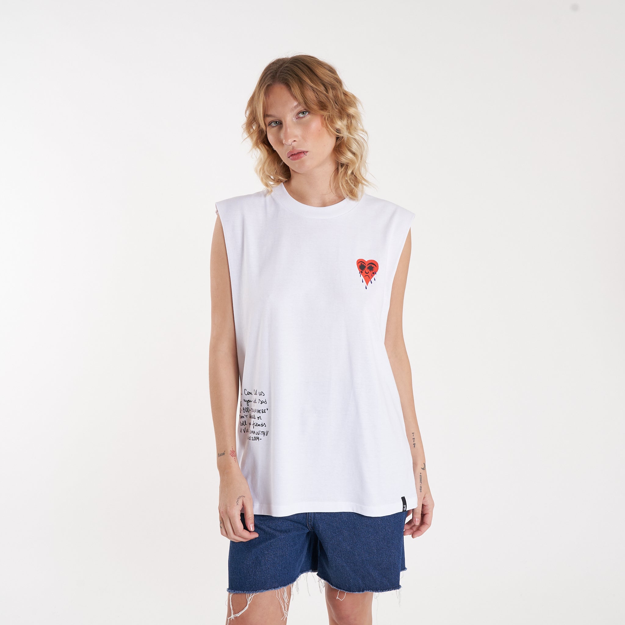 Musculosa Vulk Tears Muscle White