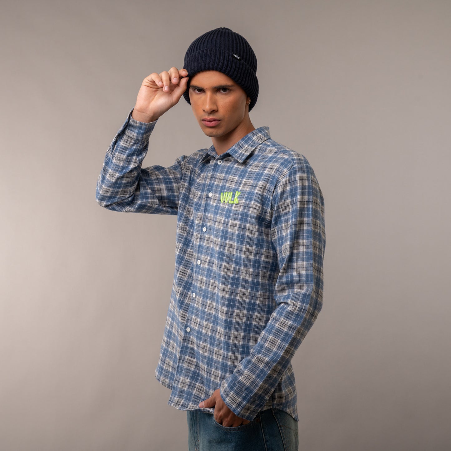 Camisa Ml Vulk Woods Blue