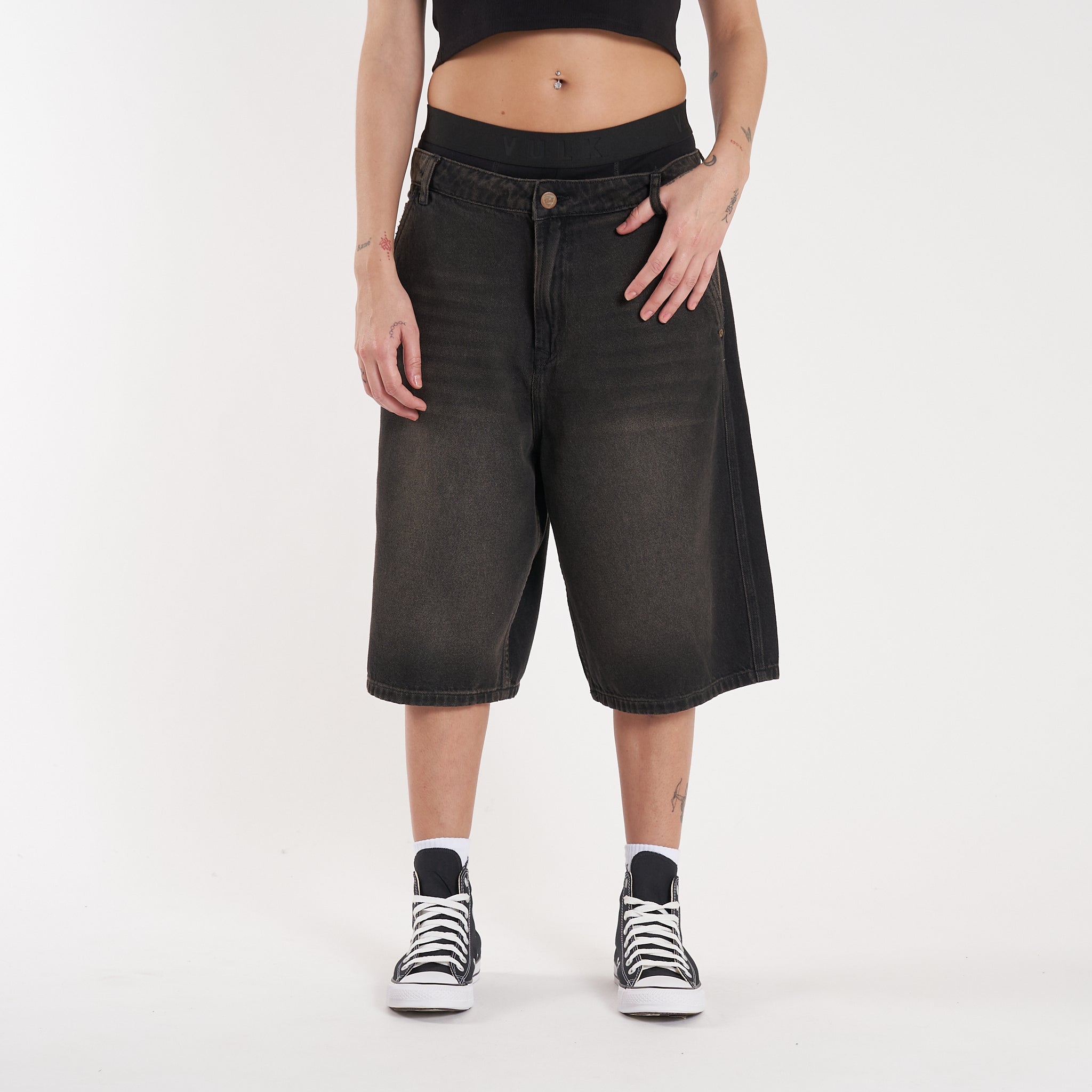 Bermuda Vulk Venice Relax Long Ws Oxyd Black