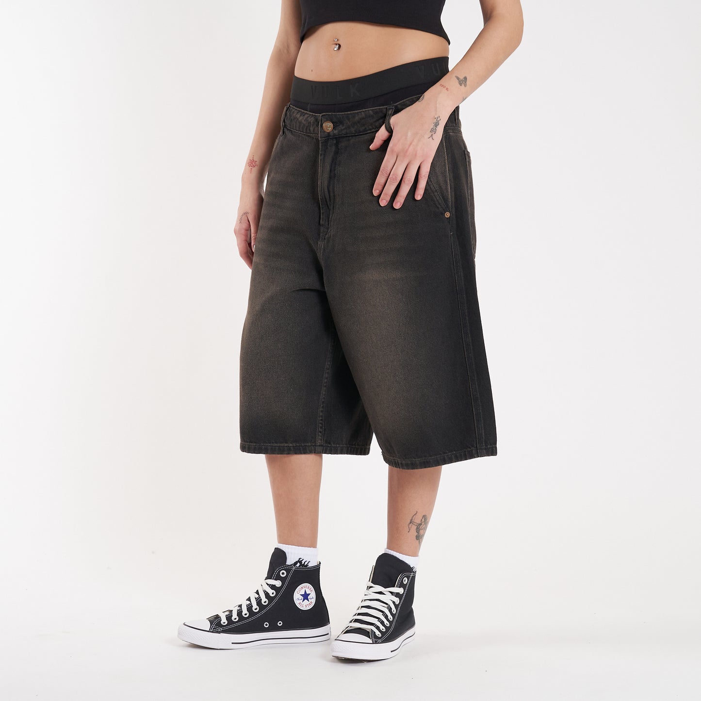 Bermuda Vulk Venice Relax Long Ws Oxyd Black