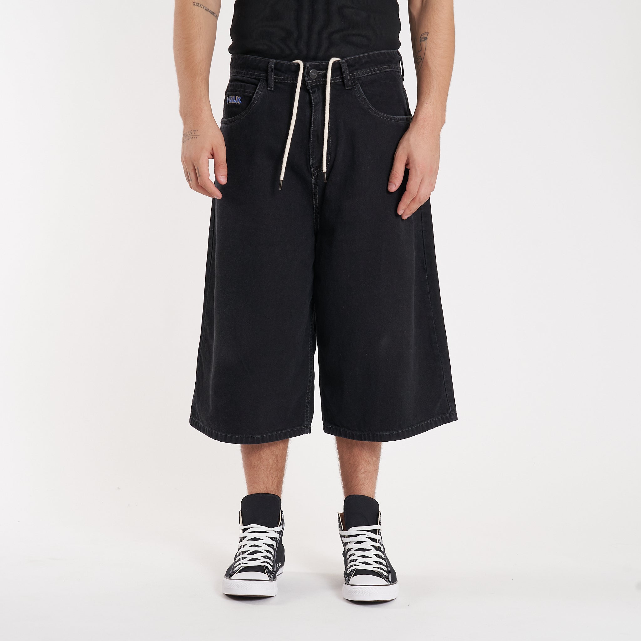 Bermuda Vulk Marcus Wide Long Ws Black