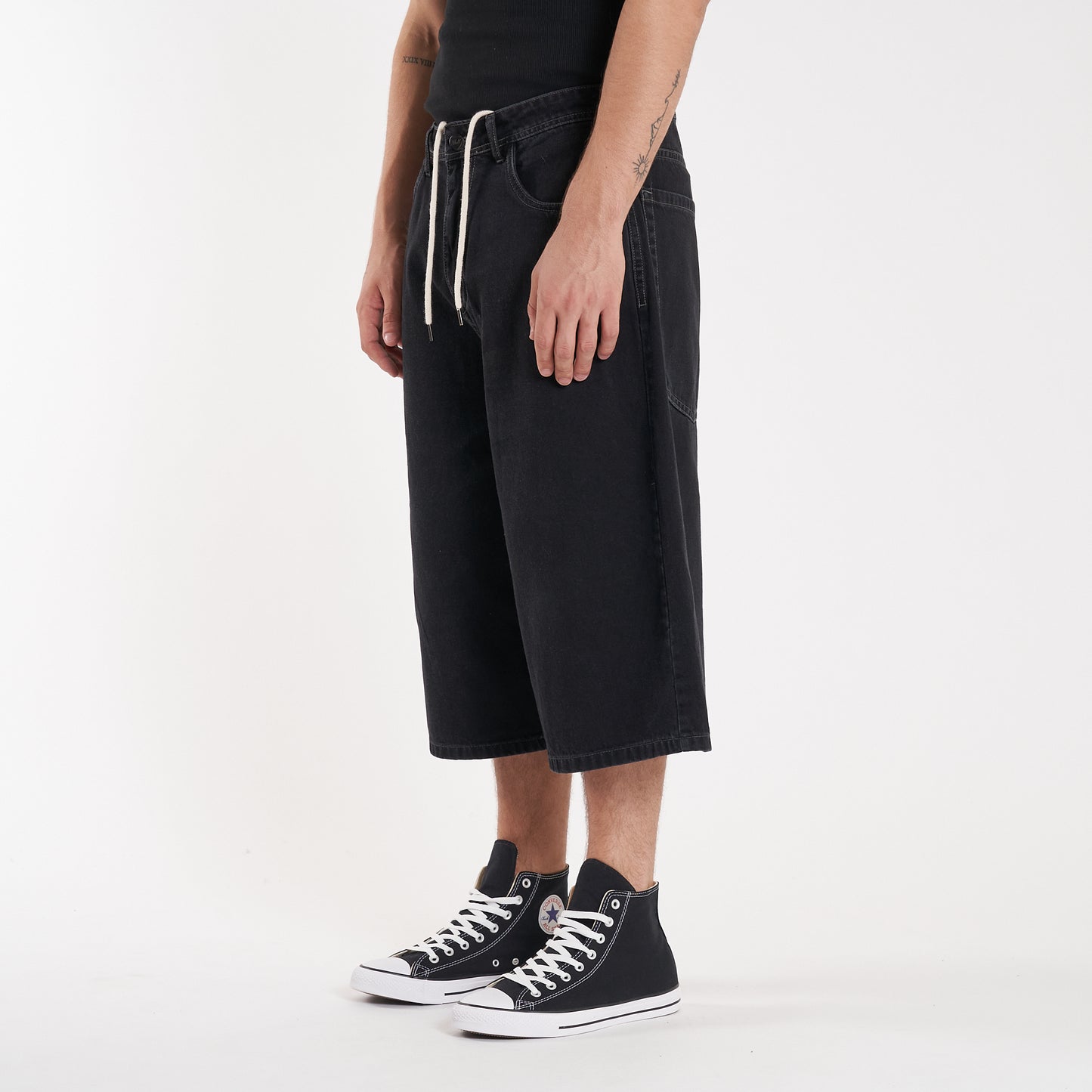 Bermuda Vulk Marcus Wide Long Ws Black