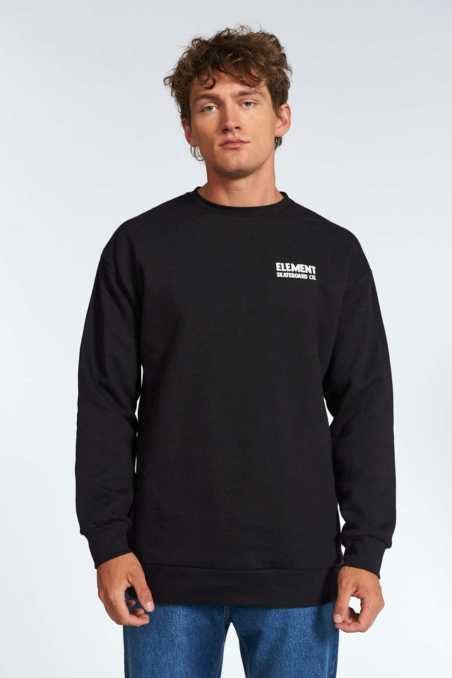 Buzo Element Never Over Crew Negro