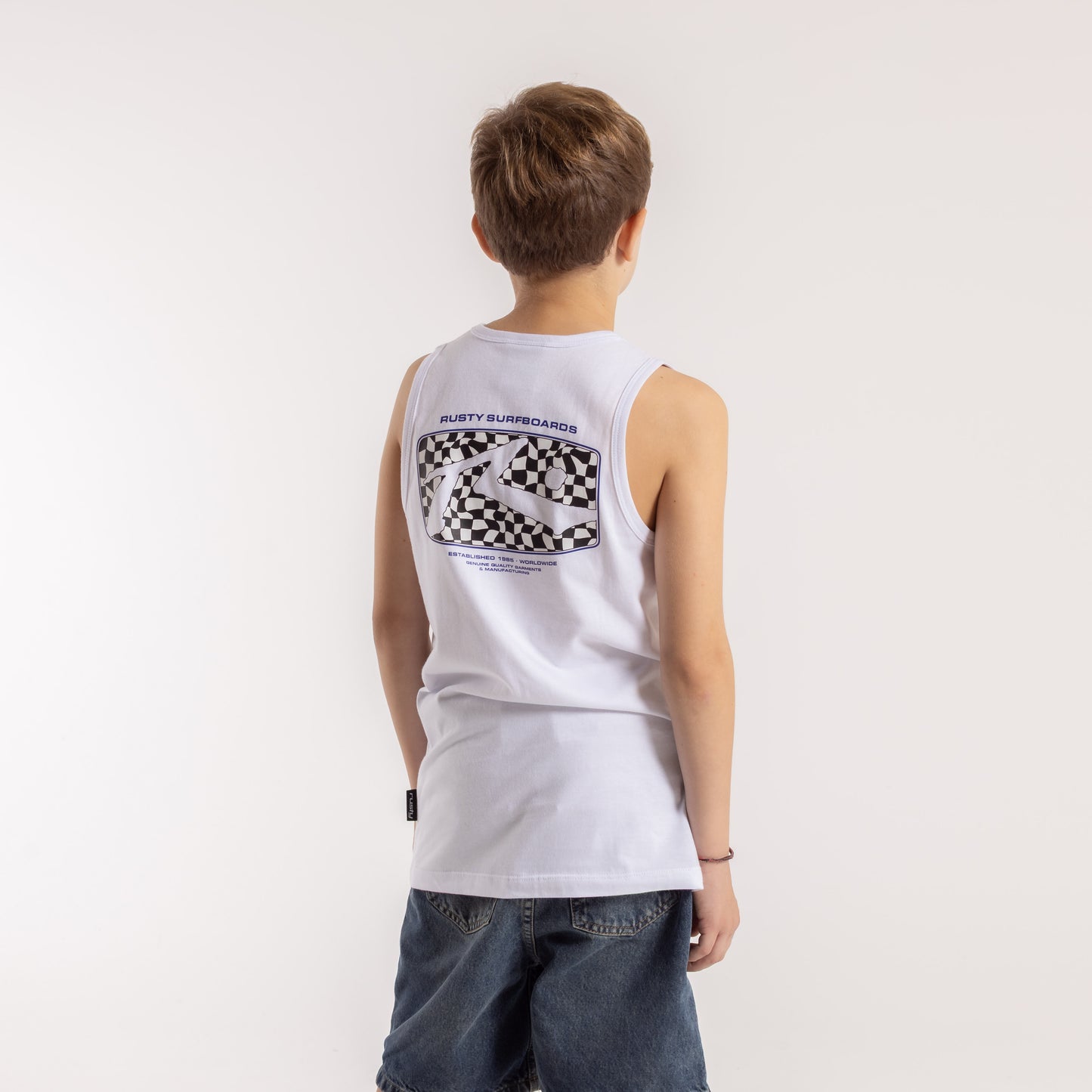 Musculosa Rusty Acid House Tank Jr White
