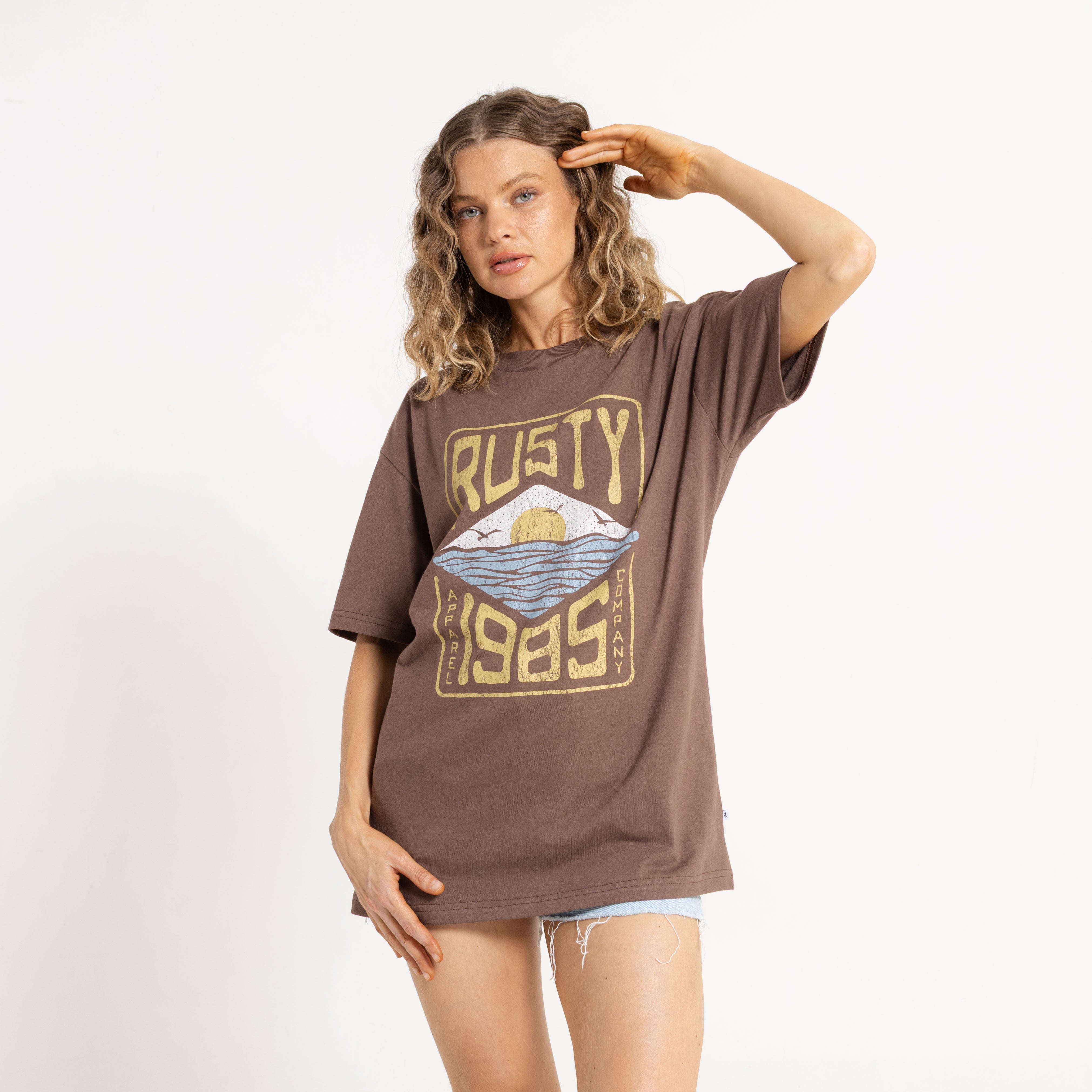 Remera Mc Rusty All In A Dream Oversize Tee Ld Pinecone