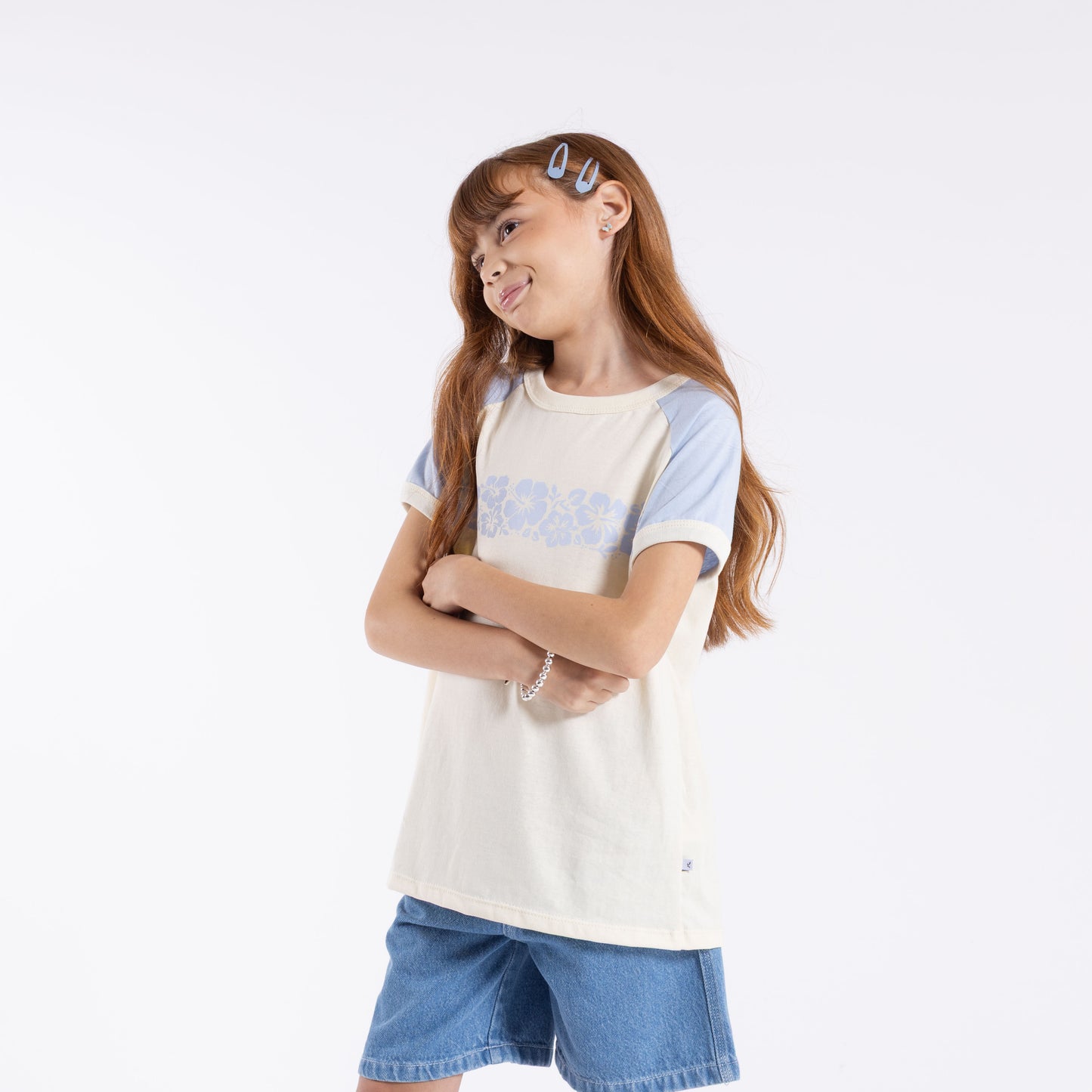 Remera Mc Rusty Beau Colourz Oversized Tee Girls Kentucky Blue