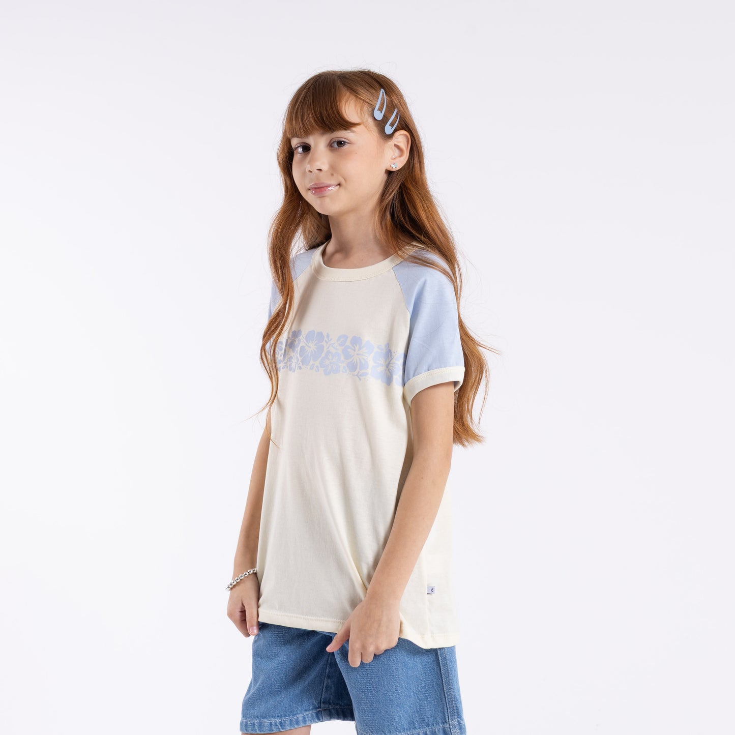 Remera Mc Rusty Beau Colourz Oversized Tee Girls Kentucky Blue