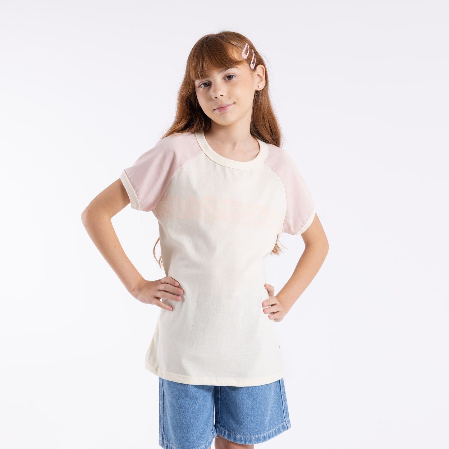 Remera Mc Rusty Beau Colourz Oversized Tee Girls Peach Weap