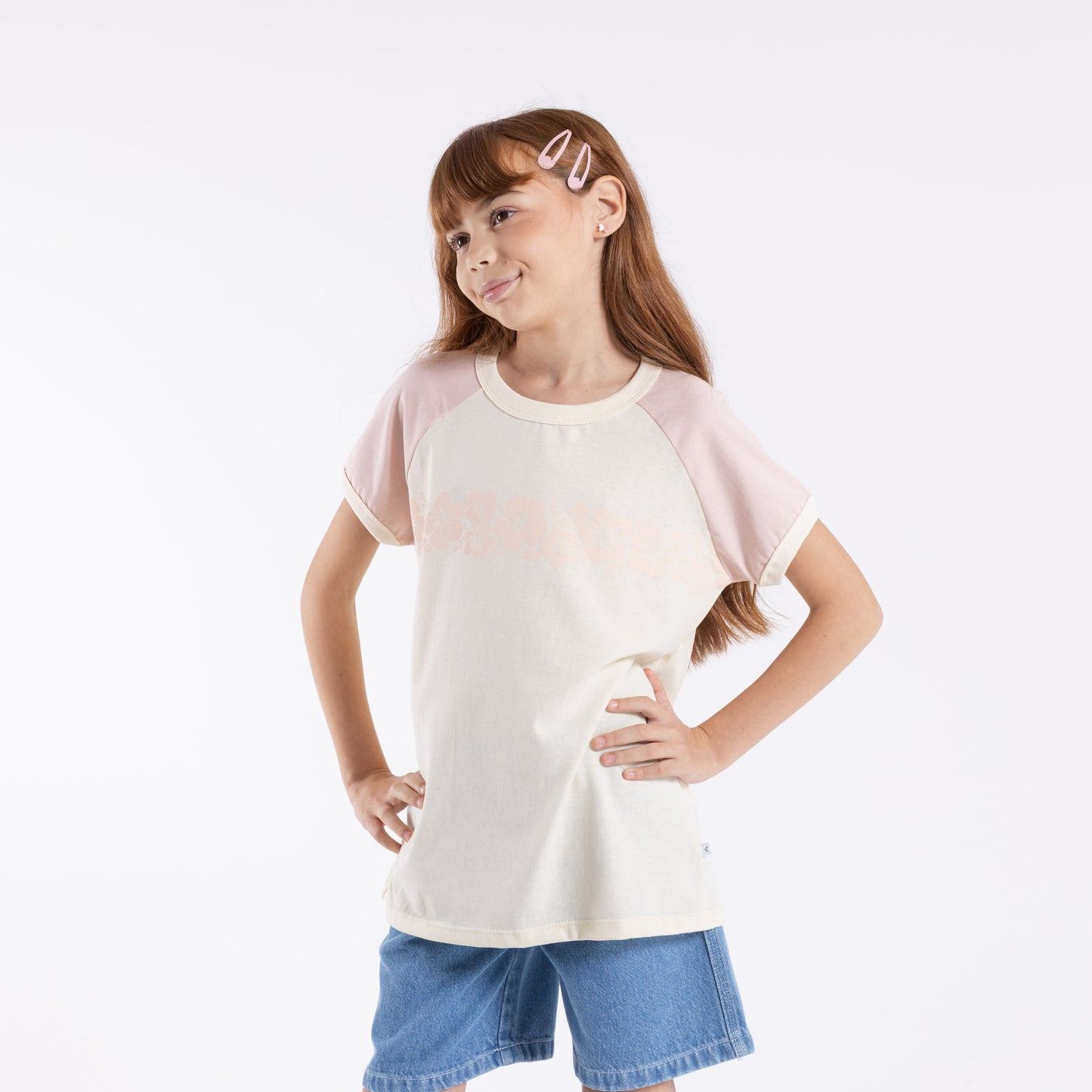 Remera Mc Rusty Beau Colourz Oversized Tee Girls Peach Weap