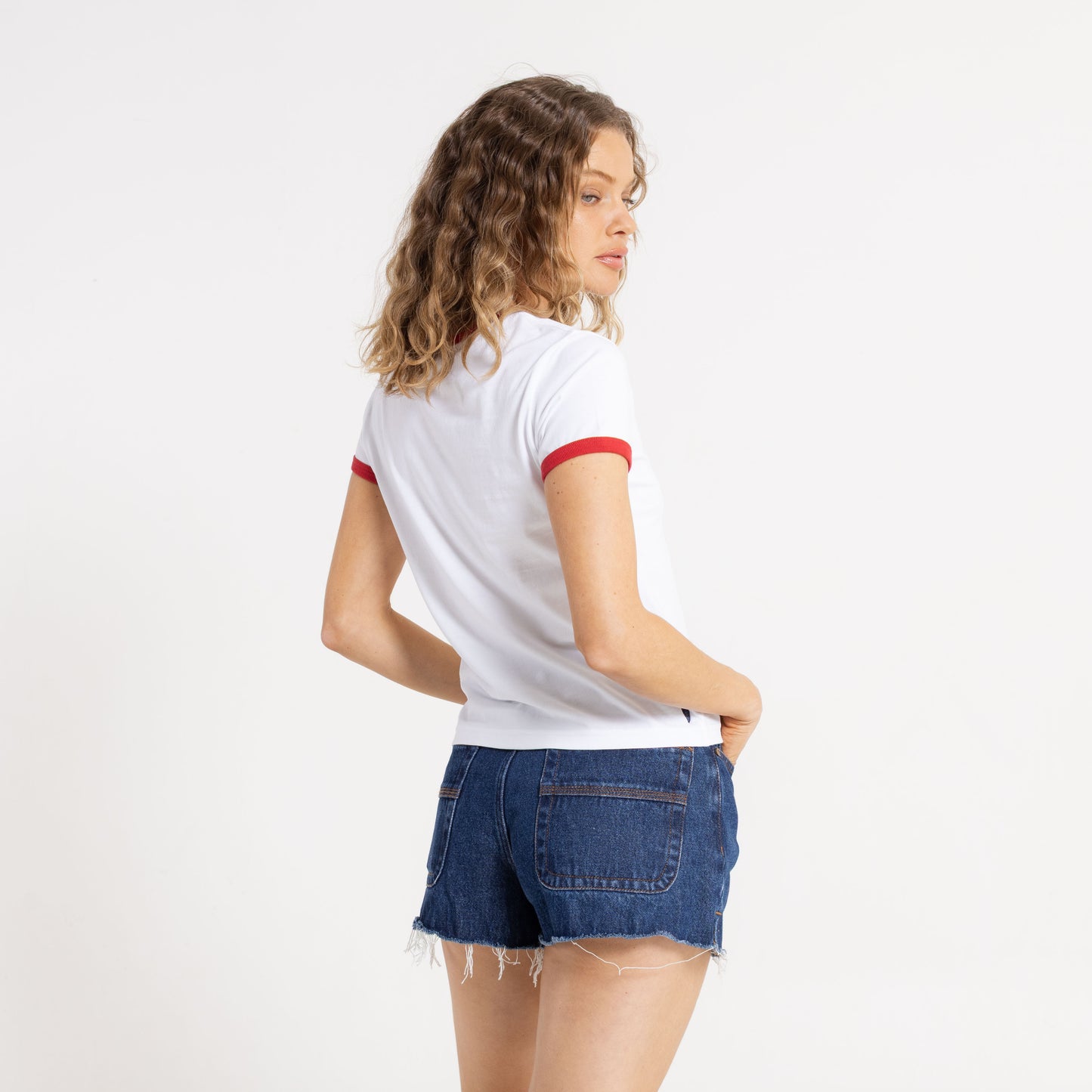 Remera Mc Rusty Bonnes Vacances Ringer Skimmer Tee Ld Snow White
