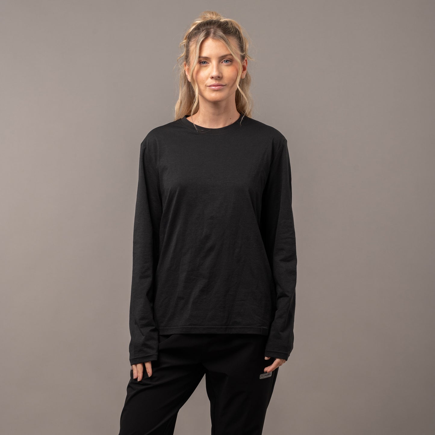 Remera Rusty Booser Baselayer Black Marle