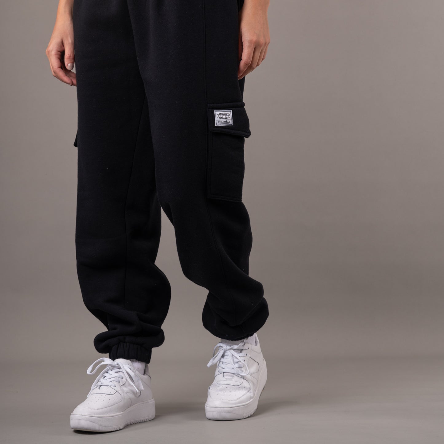 Jogging Rusty Brave Cargo Trackpant Ld Black