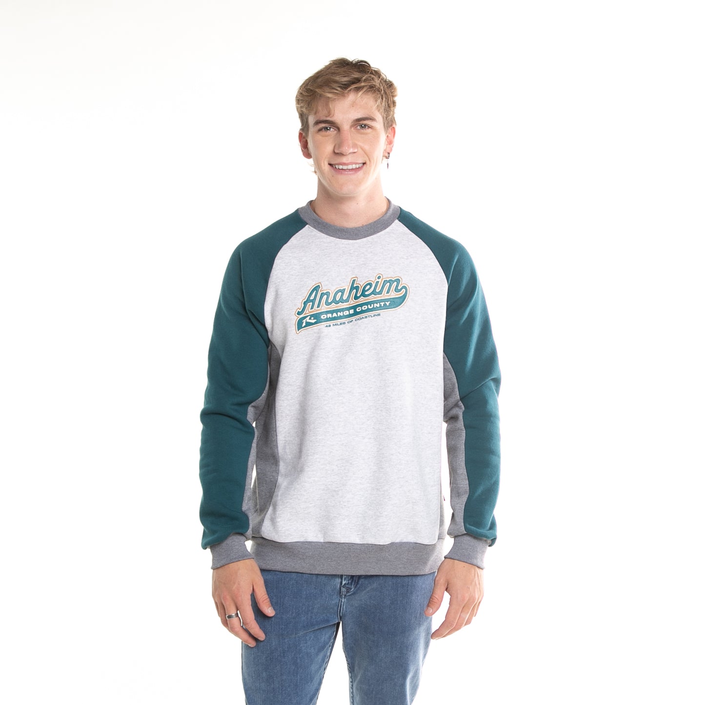 buzo_rusty_anaheim_crew_grey_marle_green_gables#YP#GREY MARLE/GREEN GABLES