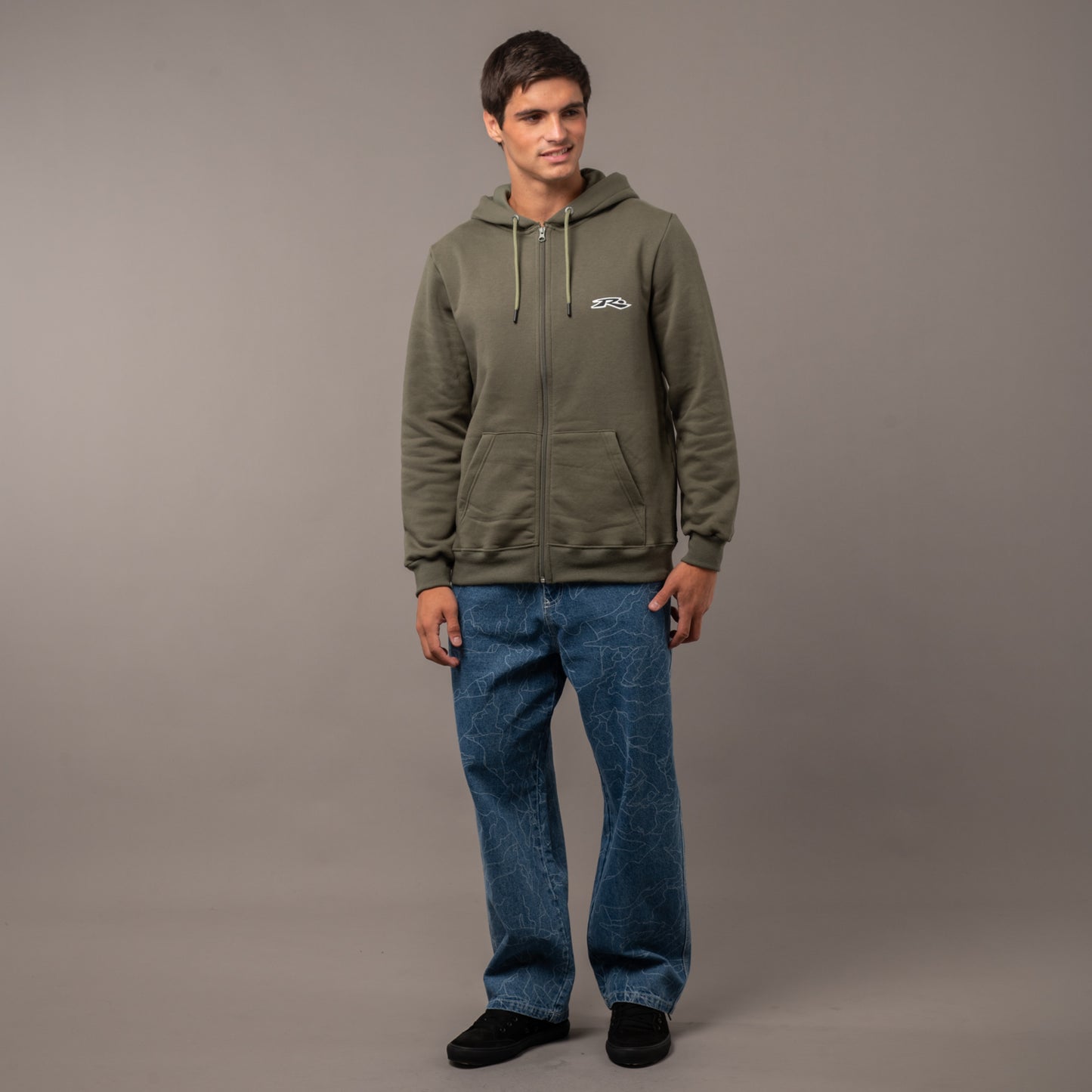 Campera Canguro Rusty Registered Megabig Military Green