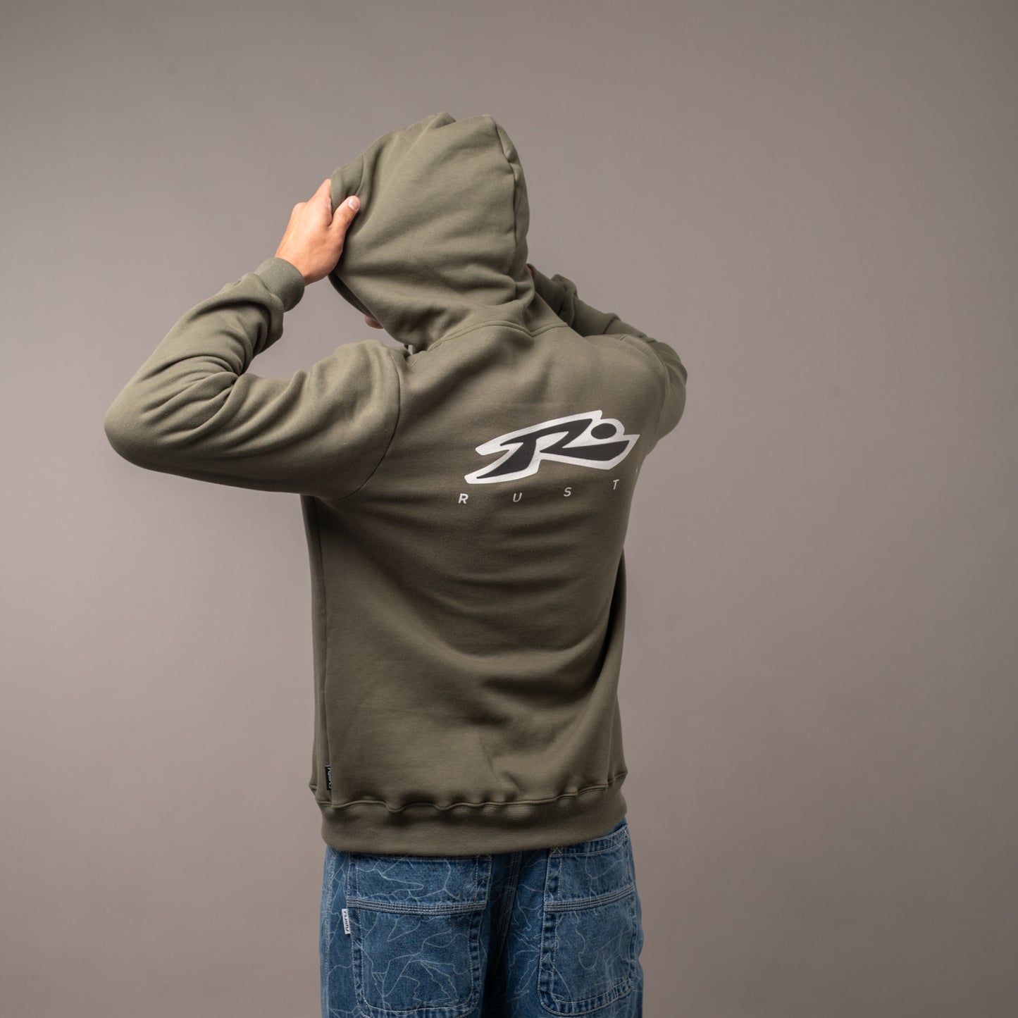 Campera Canguro Rusty Registered Military Green