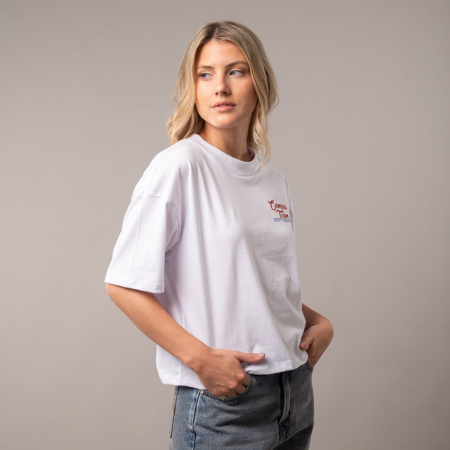 Remera Rusty Campus Team Ld White