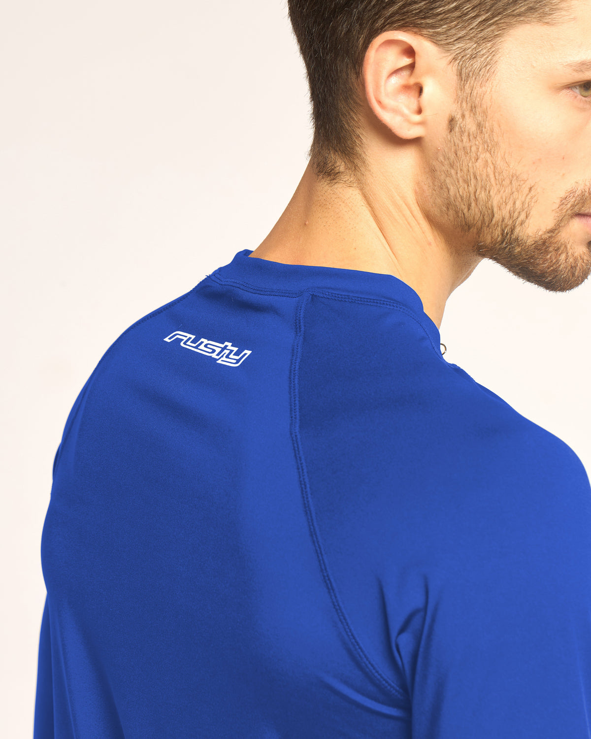 Rashie Rusty Charge Ls Tee Uv50 Royal Blue