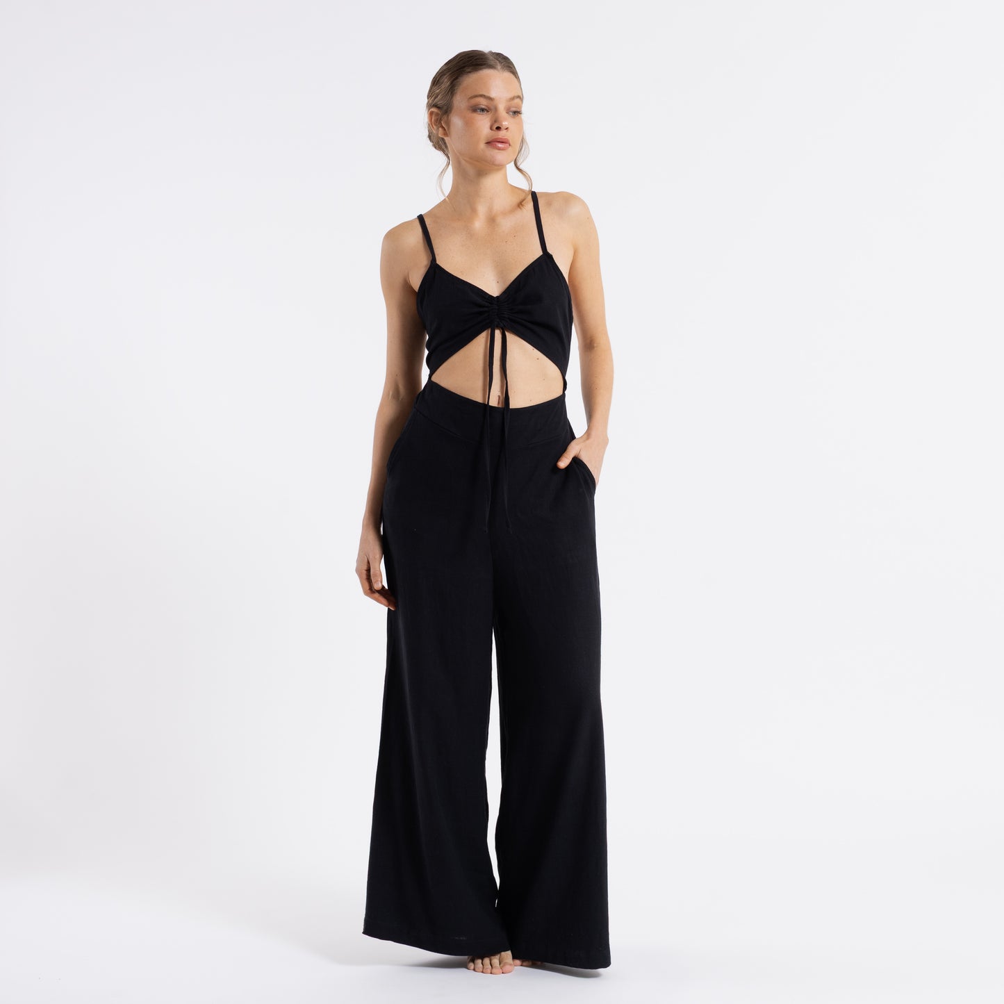 Enterito Rusty Clumsy Playsuit Ld Black