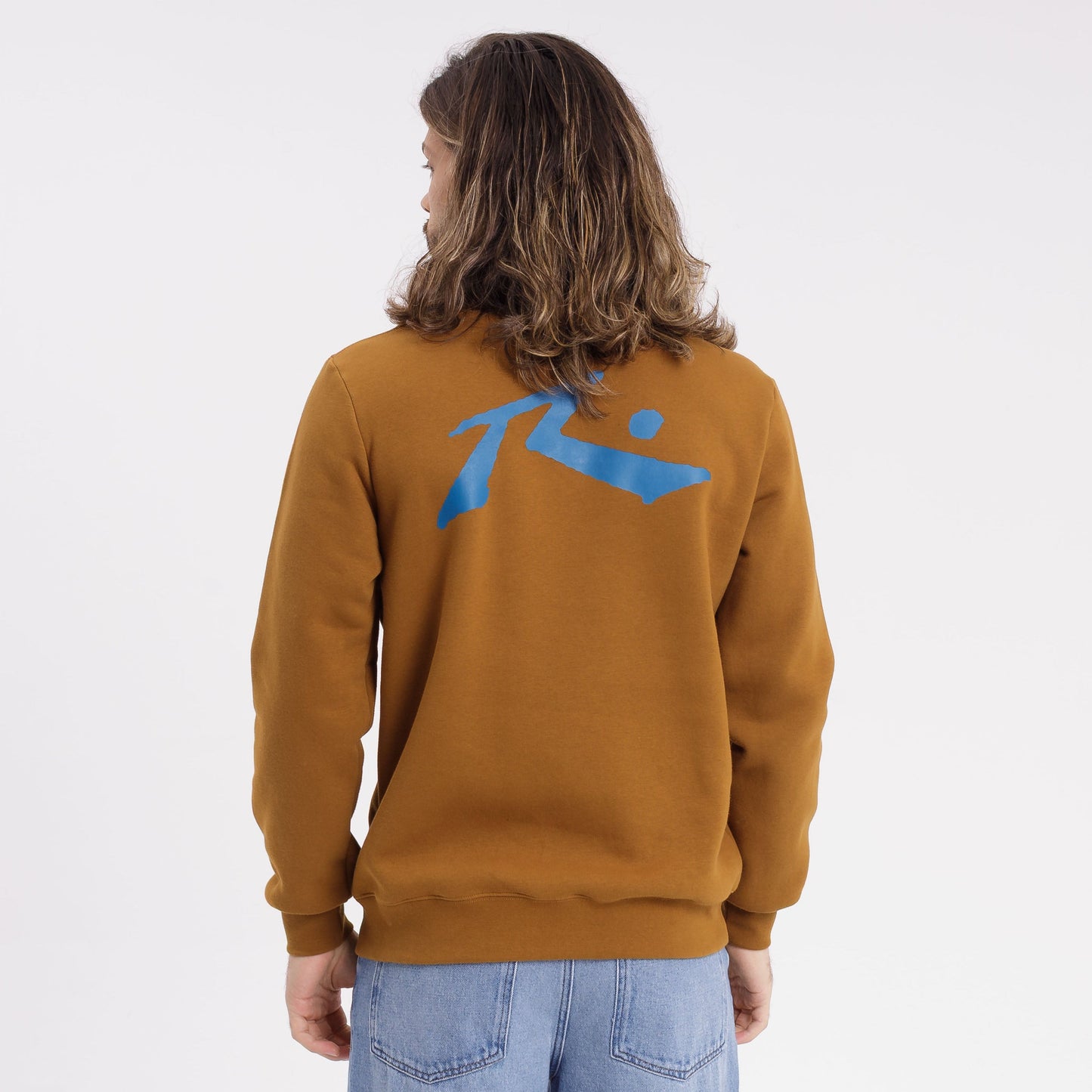Buzo Rusty Competition Crew Brown S/Blue