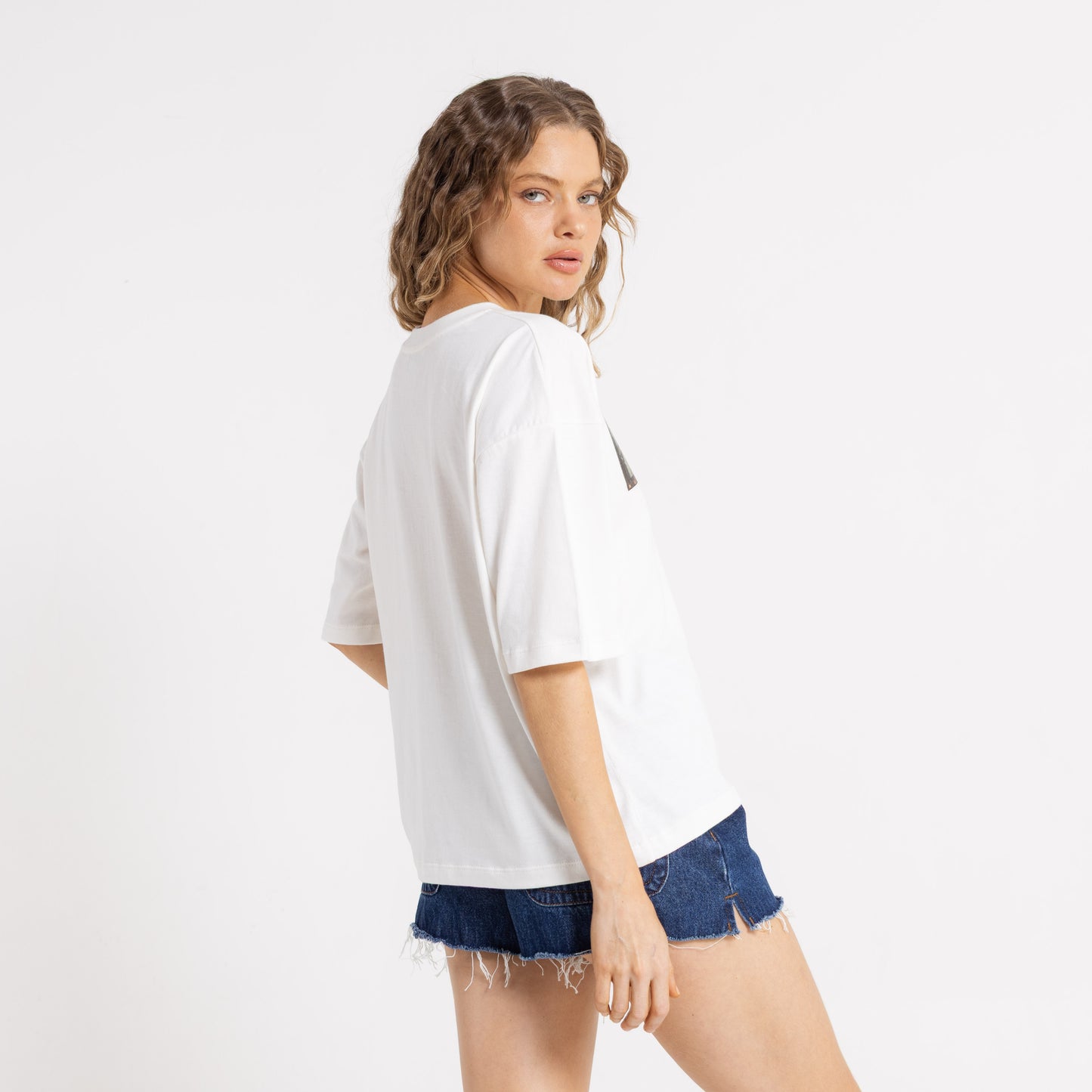 Remera Mc Rusty Crossroads Oversize Tee Ld Snow White