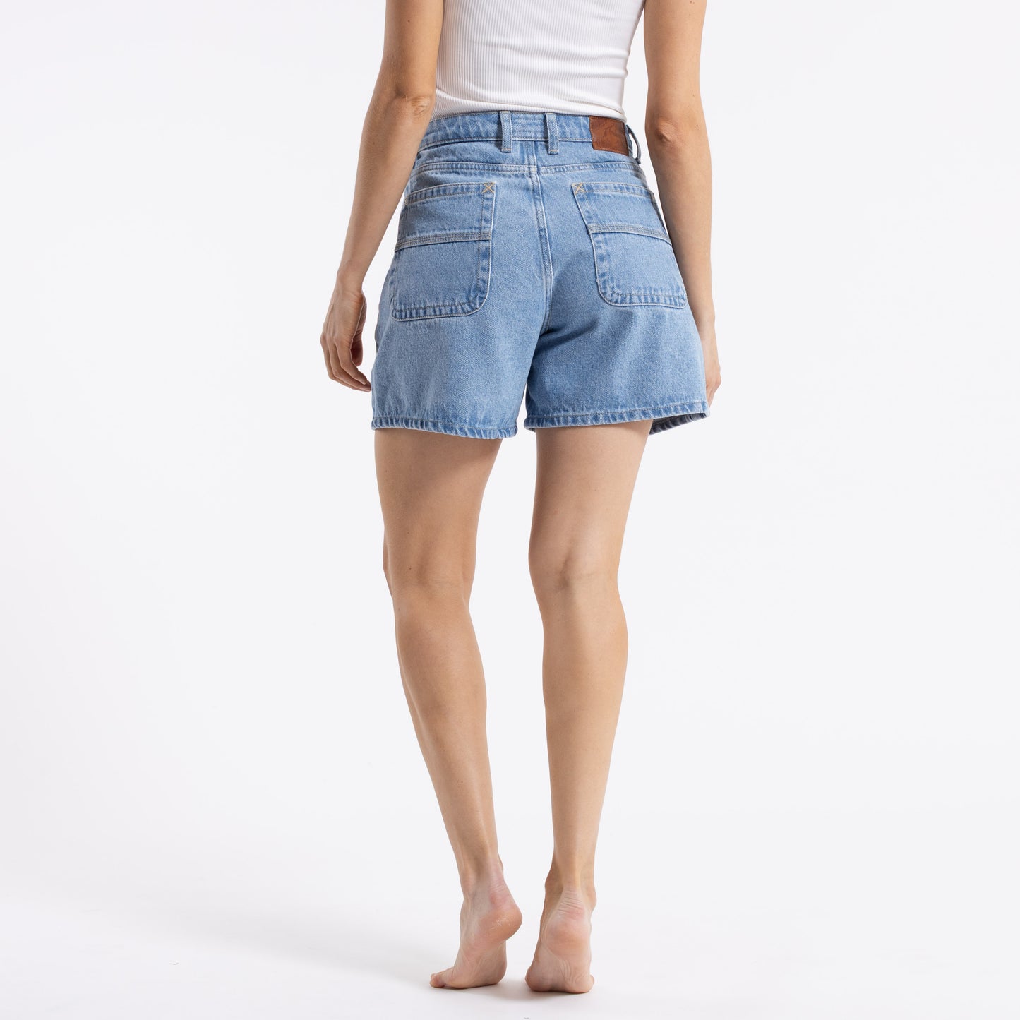 Bermuda Rusty Cyprus High Denim Short Ld Sky Blue