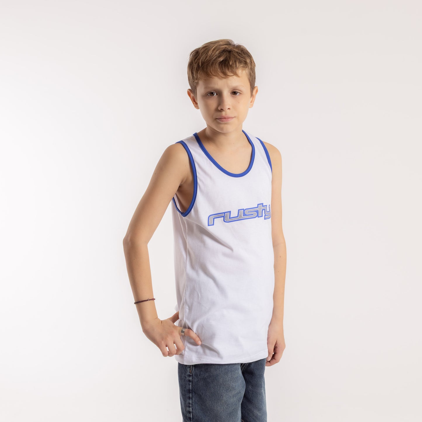 Musculosa Rusty Dead Ringer Tank Jr White