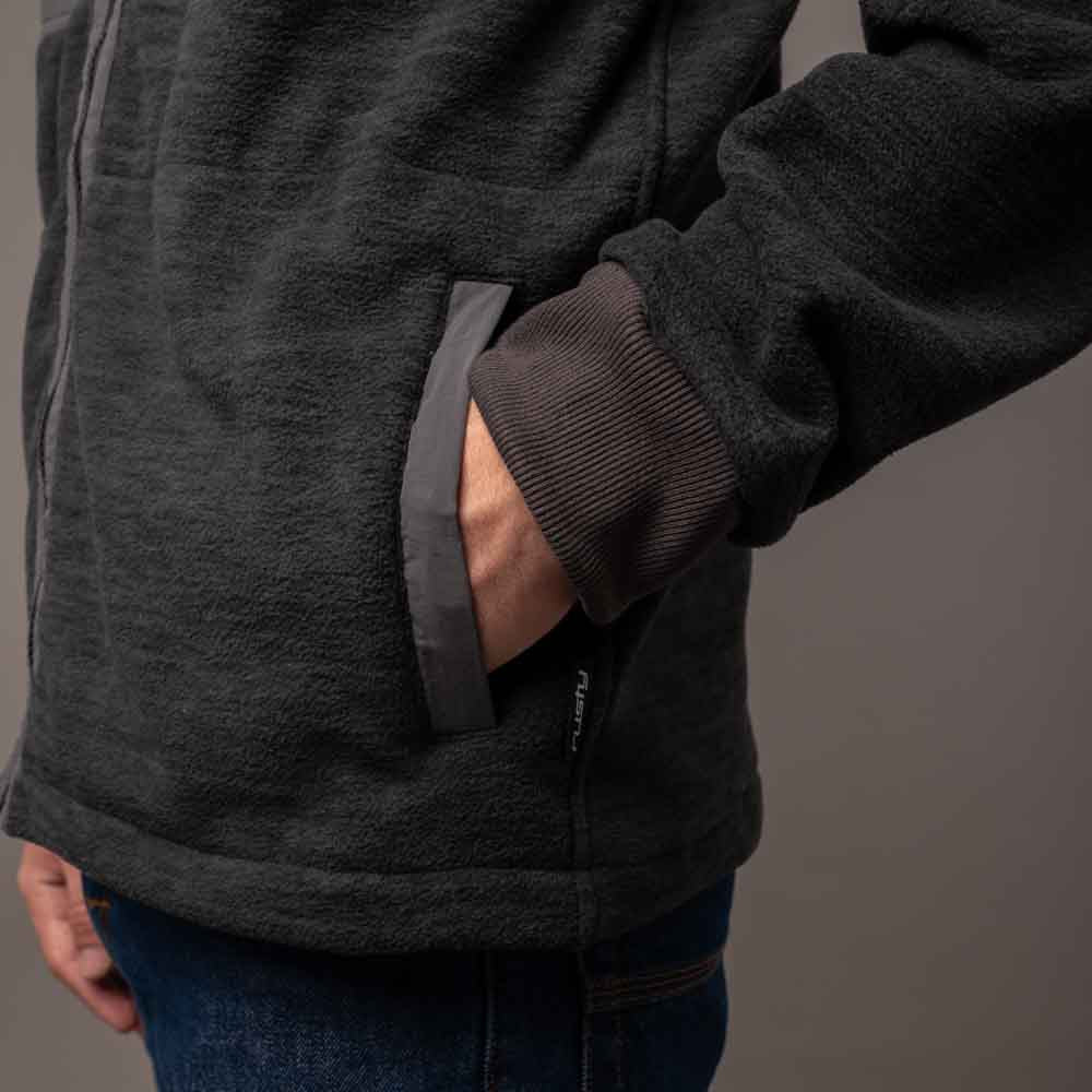 Polar Rusty Domo Fuji Zip Hood Polar Carbon