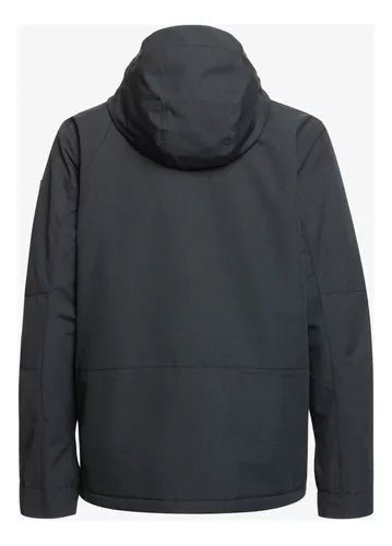Campera Quiksilver Camp Snow Mission Solid (Kvj0) Eqytj03266 Qk Negro
