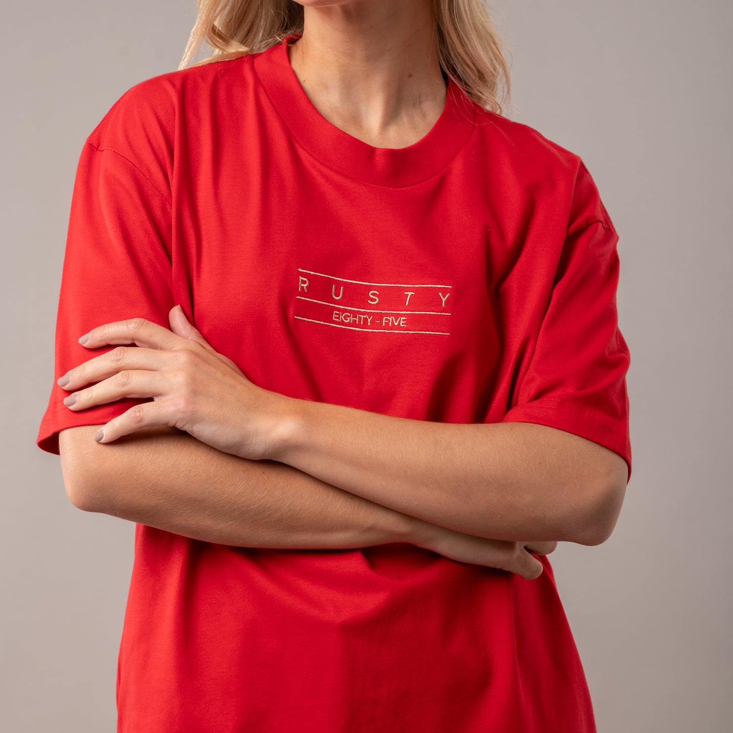 Remera Mc Rusty Essentials Oversize Tee Ld Salsa