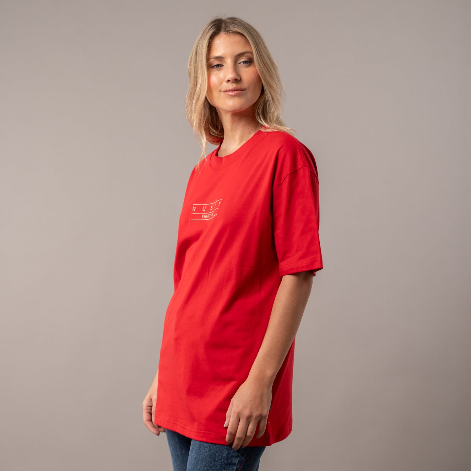 Remera Mc Rusty Essentials Oversize Tee Ld Salsa