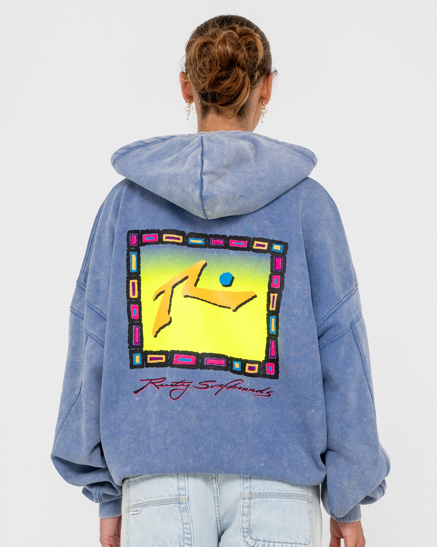 Canguro Rusty Snow Hood Process Blue