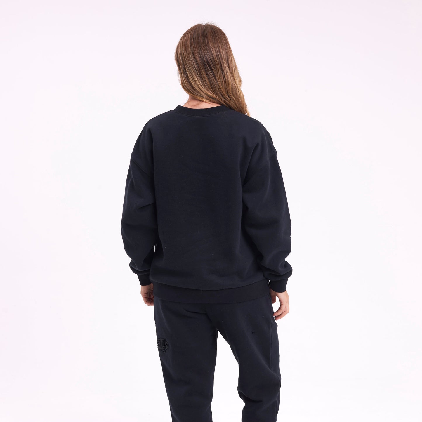 Buzo Rusty Feel Essentials Relaxed Crew Ld Black
