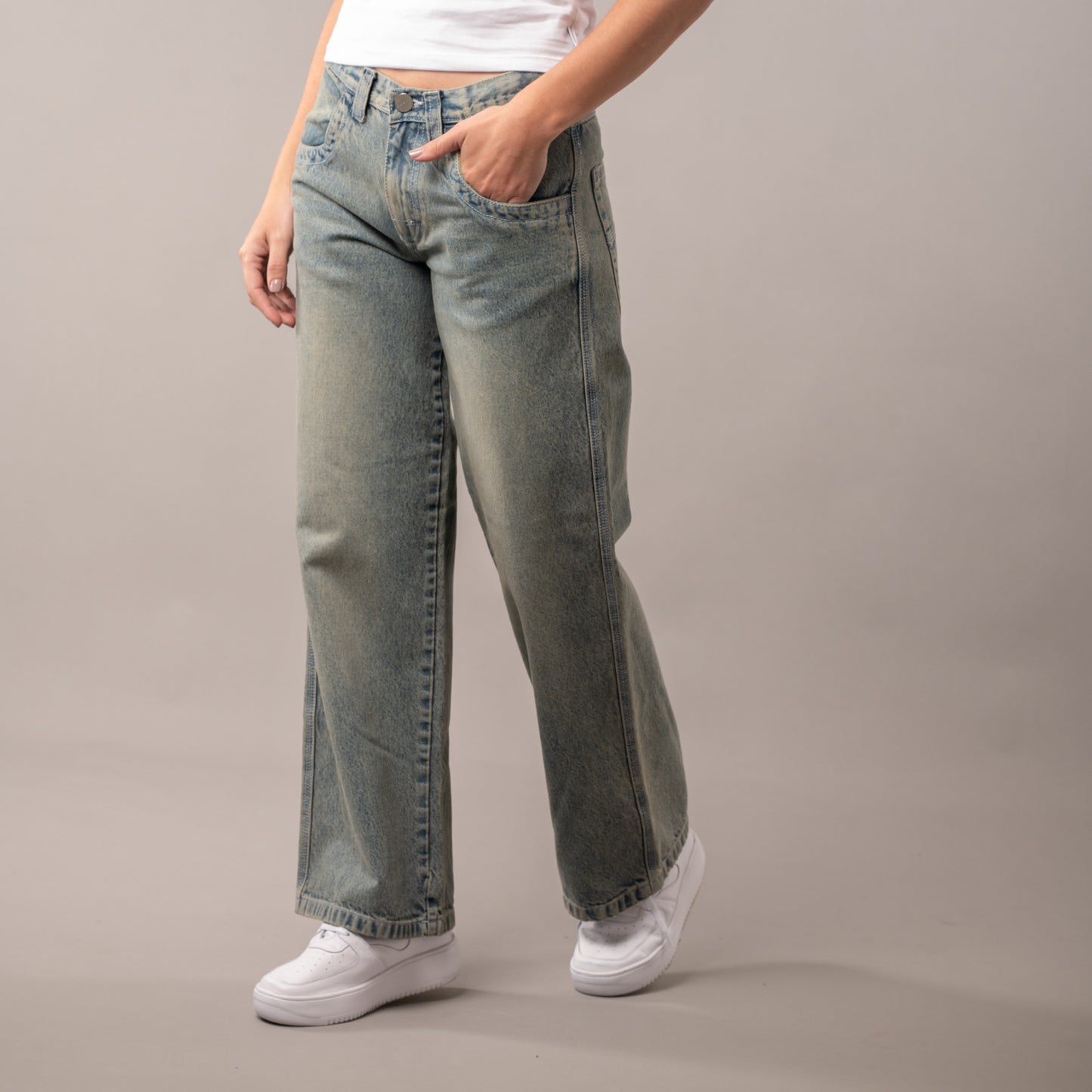Jean Rusty Flip Mommy Low Rise Tapeless Jean Ld Dirty Dawg