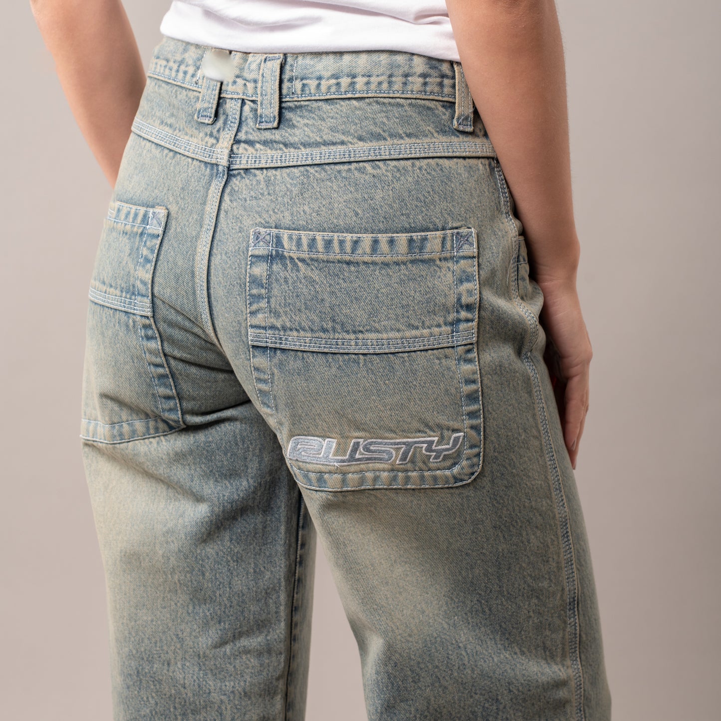 Jean Rusty Flip Mommy Low Rise Tapeless Jean Ld Dirty Dawg