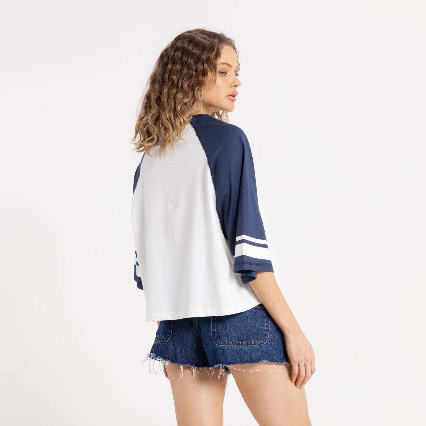 Remera Mc Rusty Girls Surf 85 Boxy Tee Ld Navy