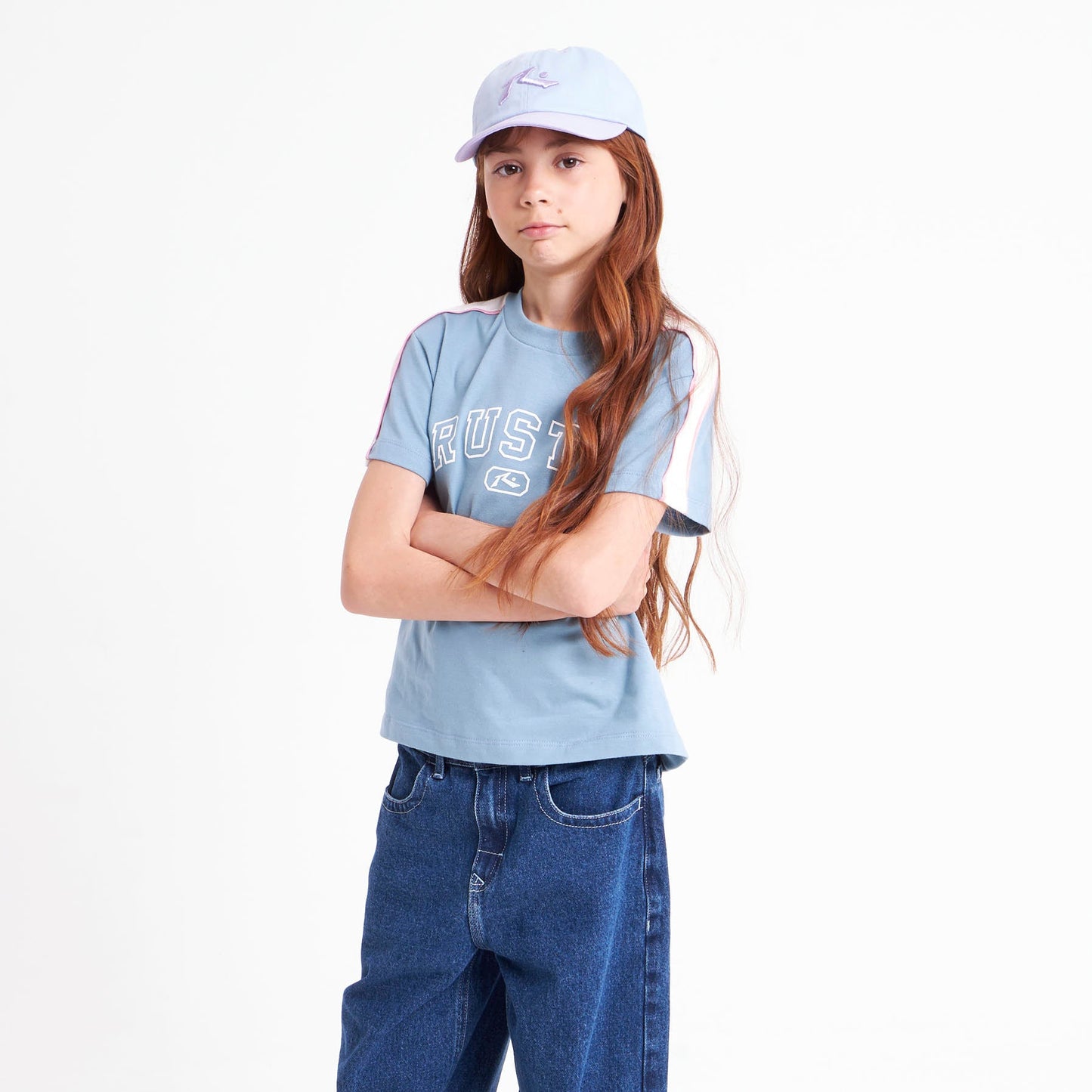 Remera Mc Rusty Girls Team Varsity Standard Tee Girls Glacier Lake