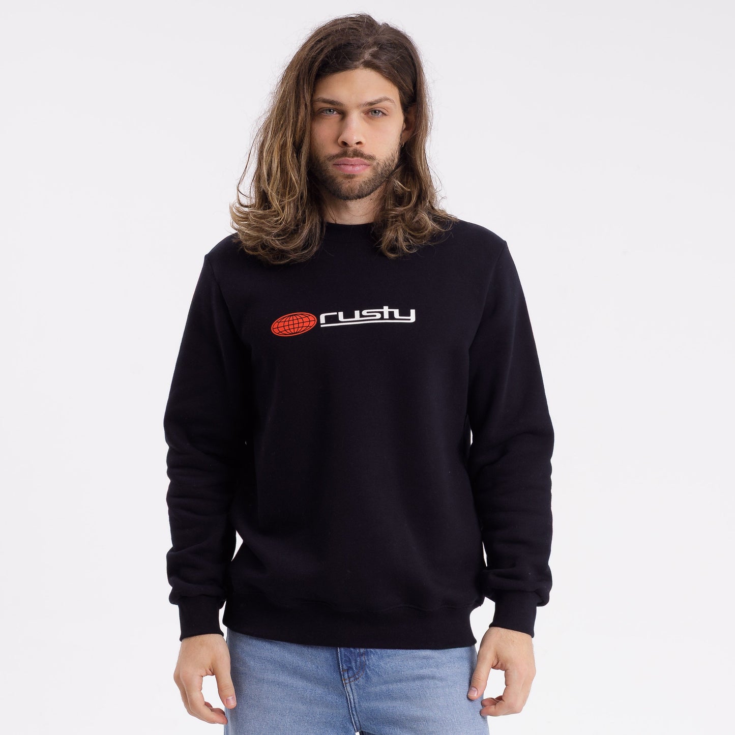 Buzo Rusty Global Confussion Crew Megabig Black