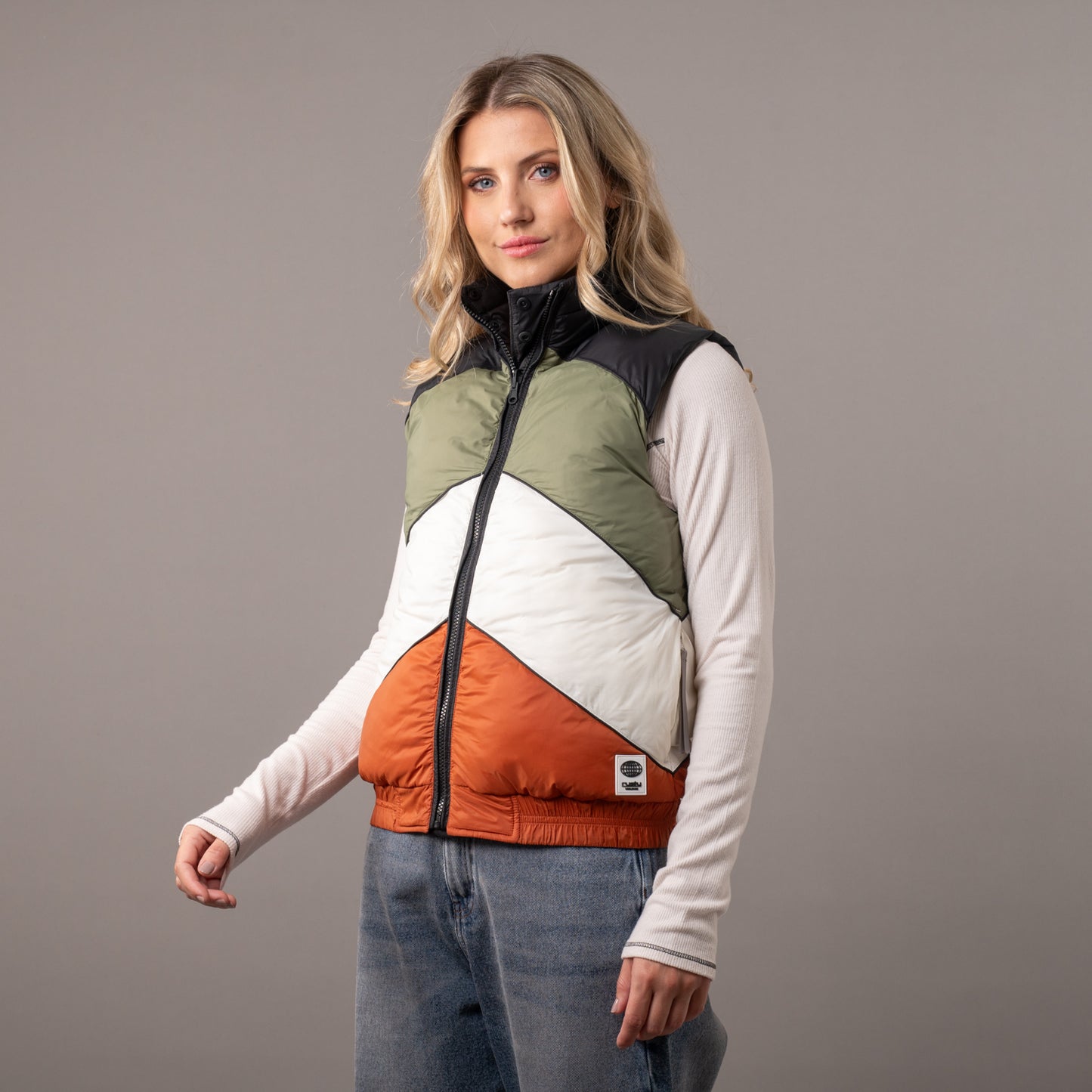 Chaleco Rusty Glow Puffer Vest Ld Black