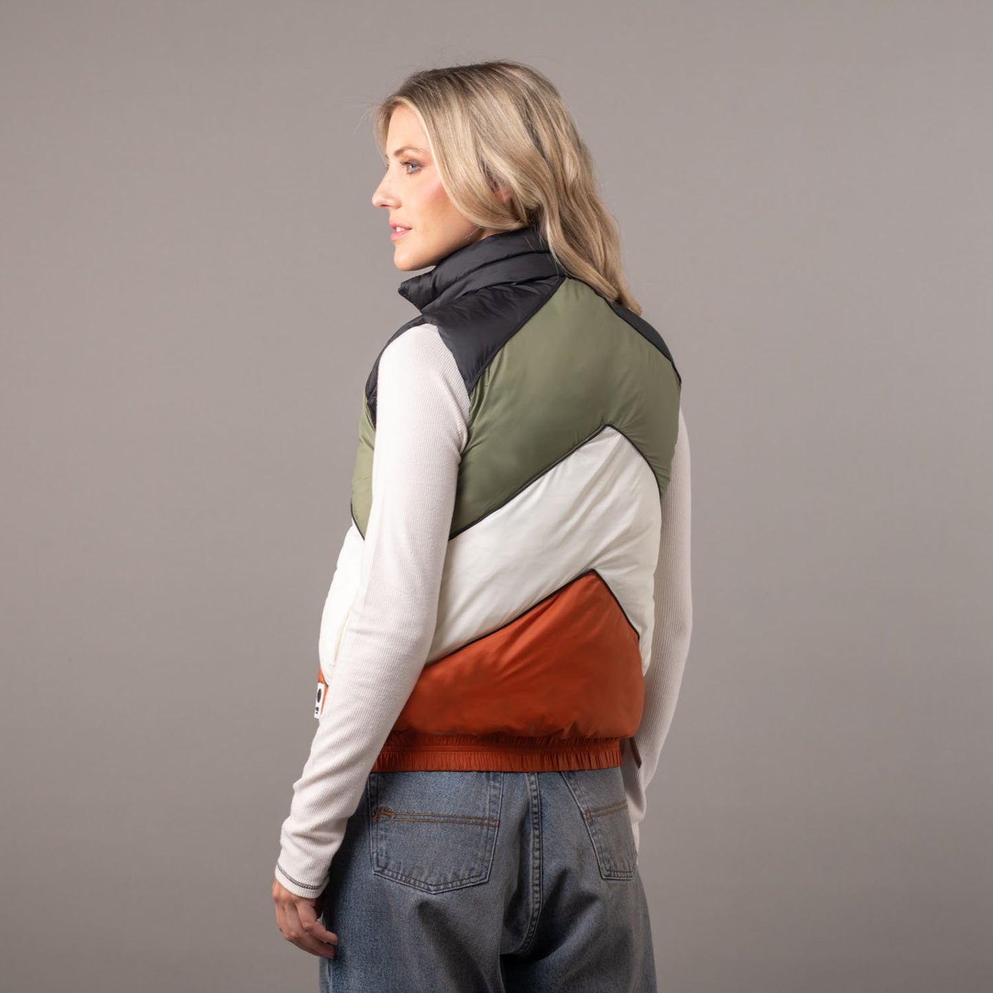 Chaleco Rusty Glow Puffer Vest Ld Black