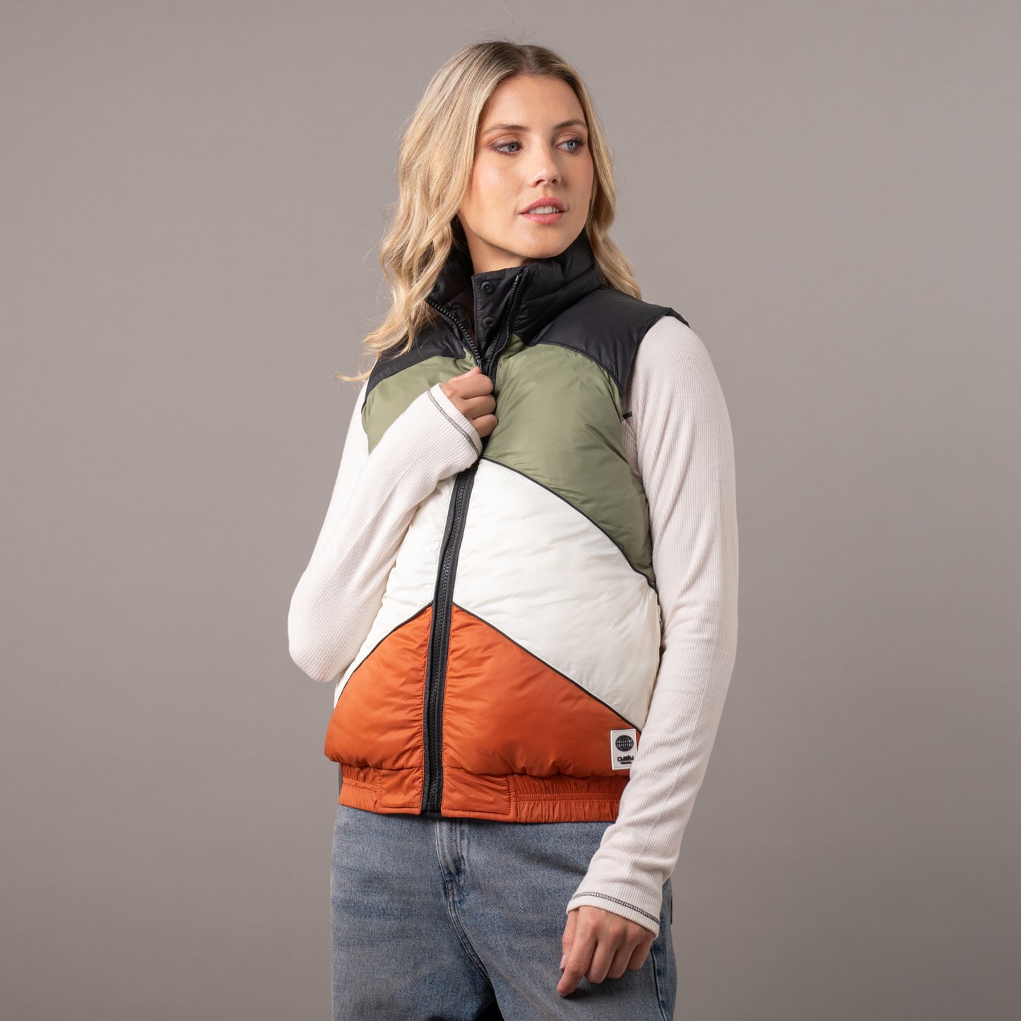 Chaleco Rusty Glow Puffer Vest Ld Black