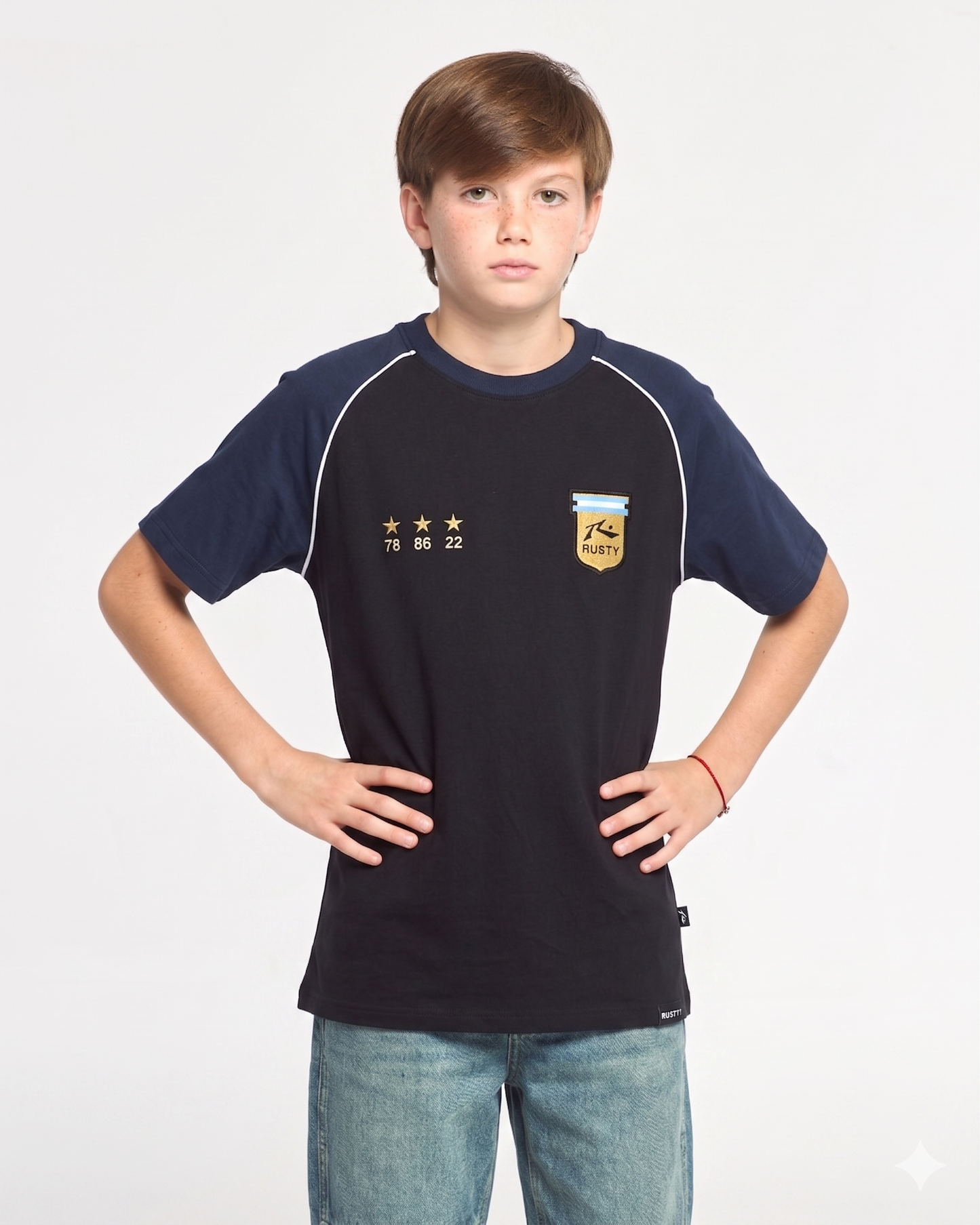 Remera Mc Rusty Sean Eternos Tee Jr Negro 2