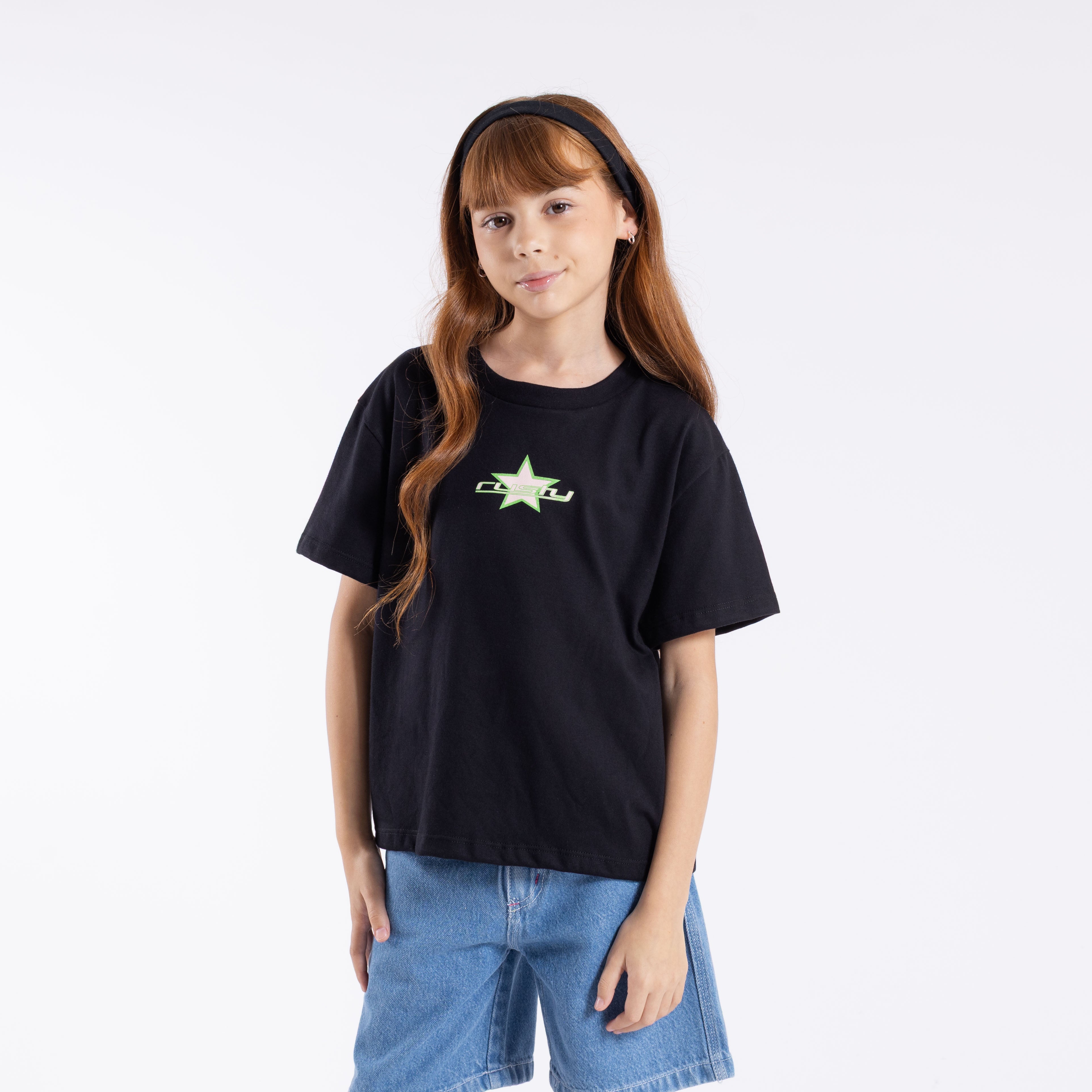 Remera Mc Rusty Heart Relaxed Tee Girls Black