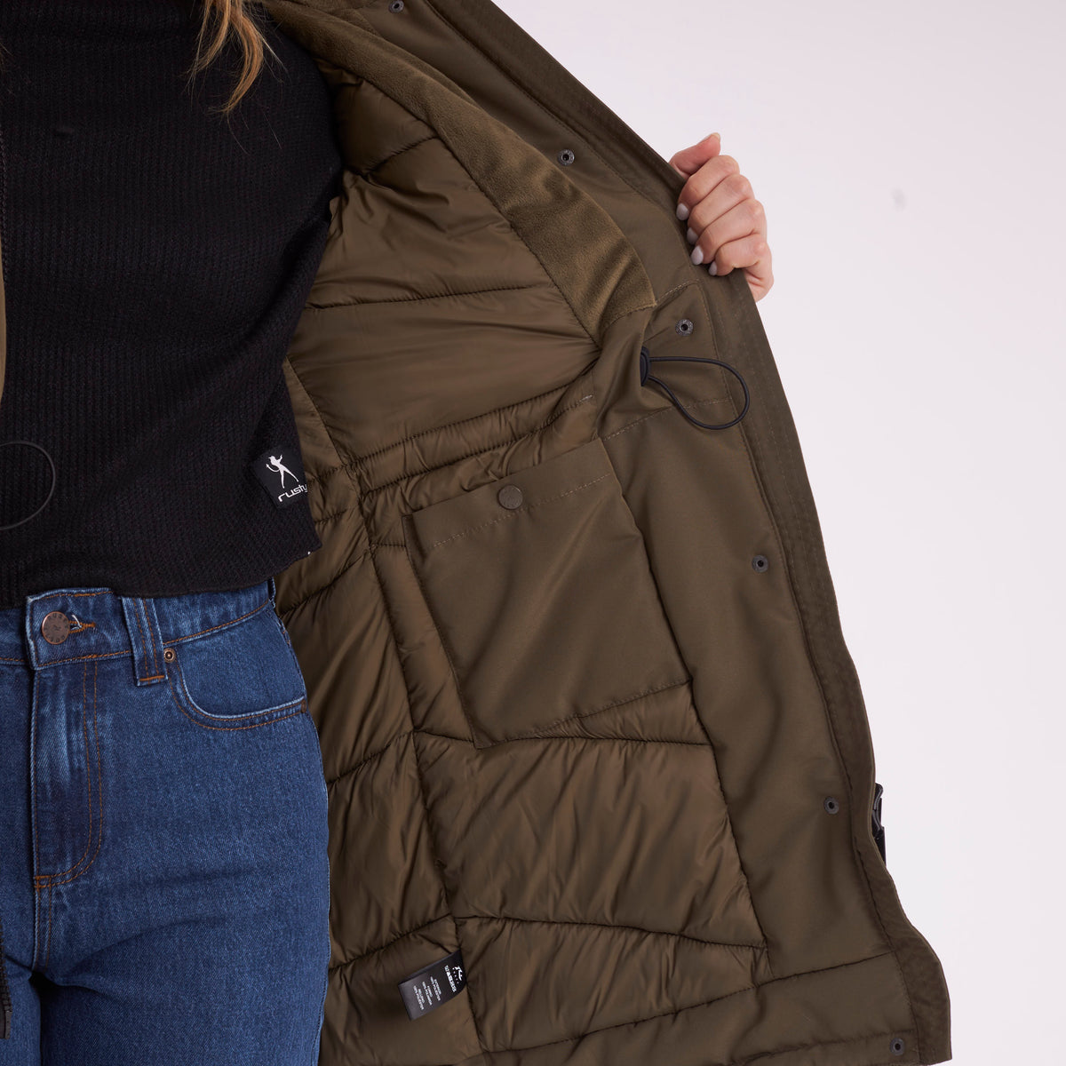 Campera Abrigo Rusty Himalaya Puffer Parka Ld Green
